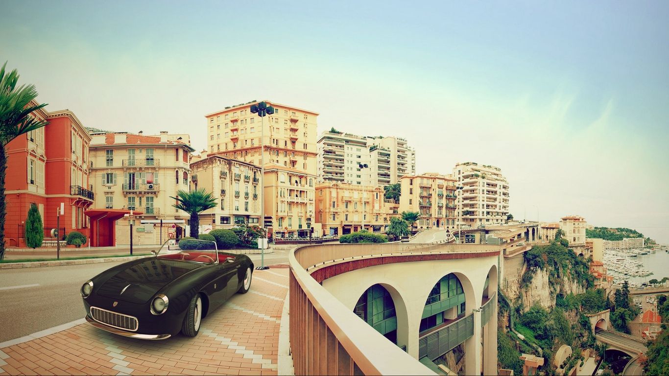 Auto d'epoca a Monte Carlo, 1366x768 HD, Lenovo Legion