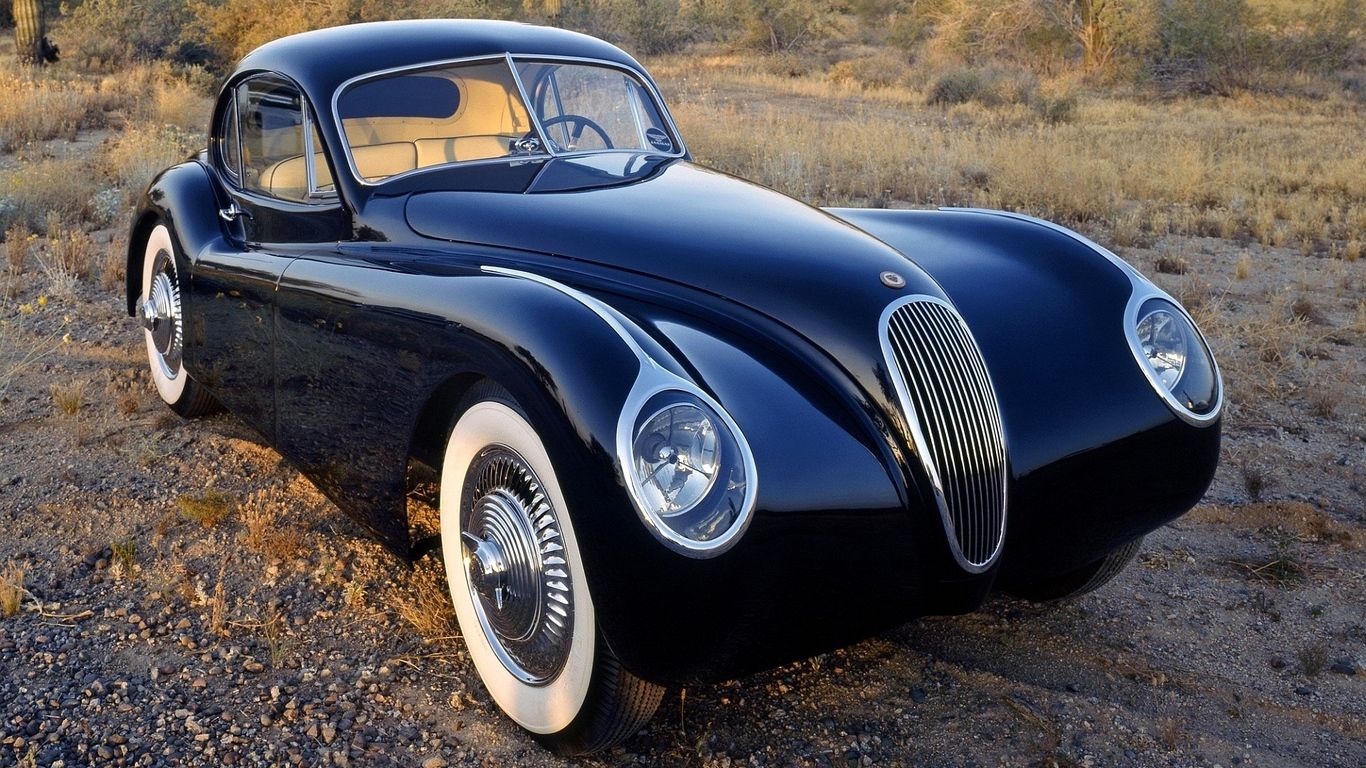 Jaguar classica nera retro, 1366x768 HD, Lenovo Legion