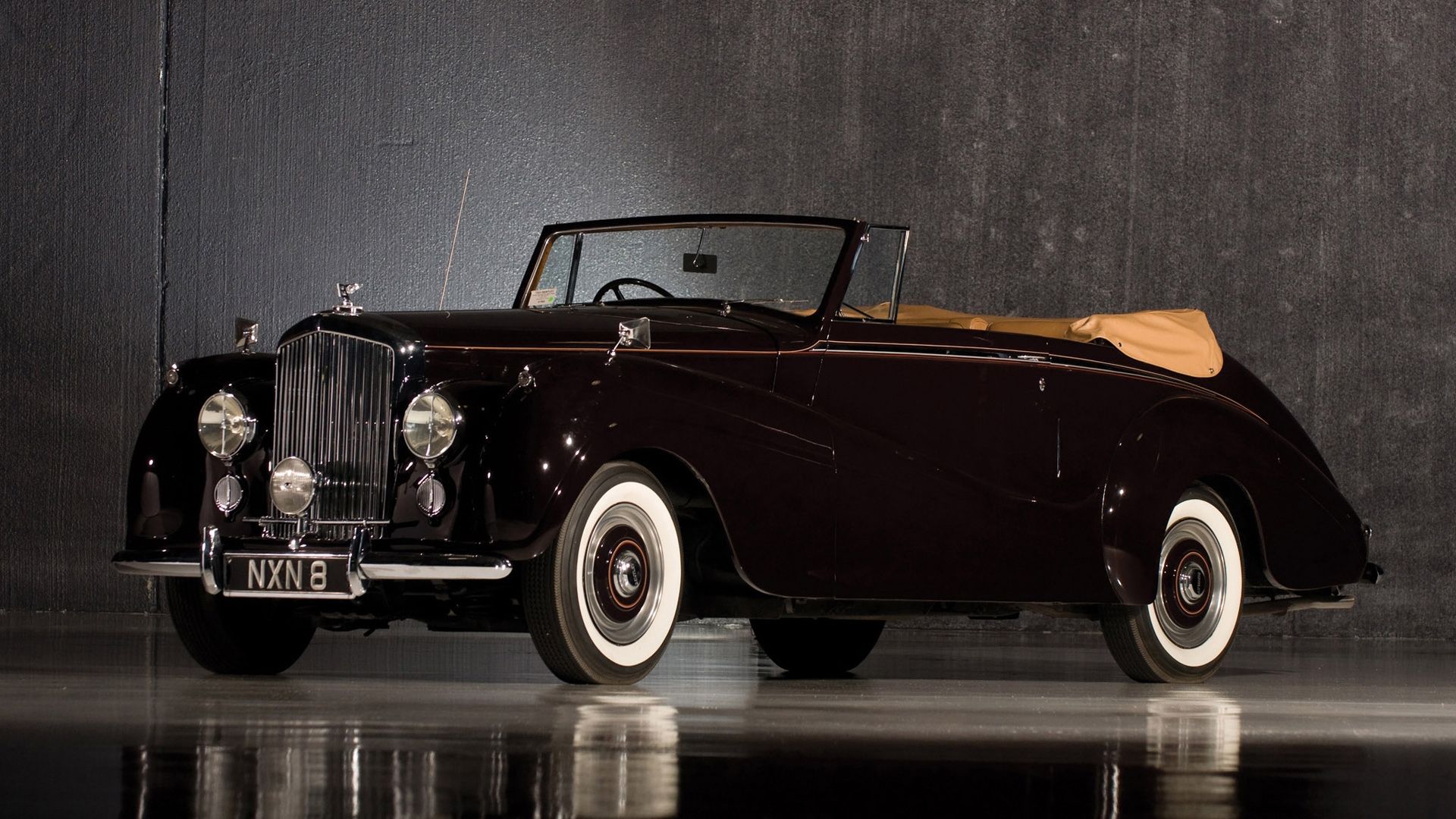Auto d'epoca decappottabile nera, 1920x1080 Full HD, Desktop