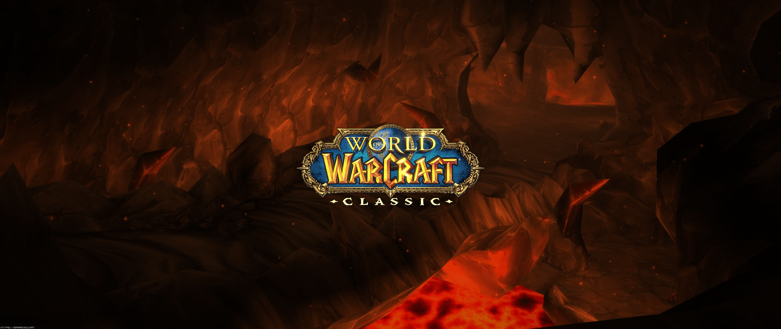 World of Warcraft Classic logo, 2560x1080 Panoramico, Dual Screen