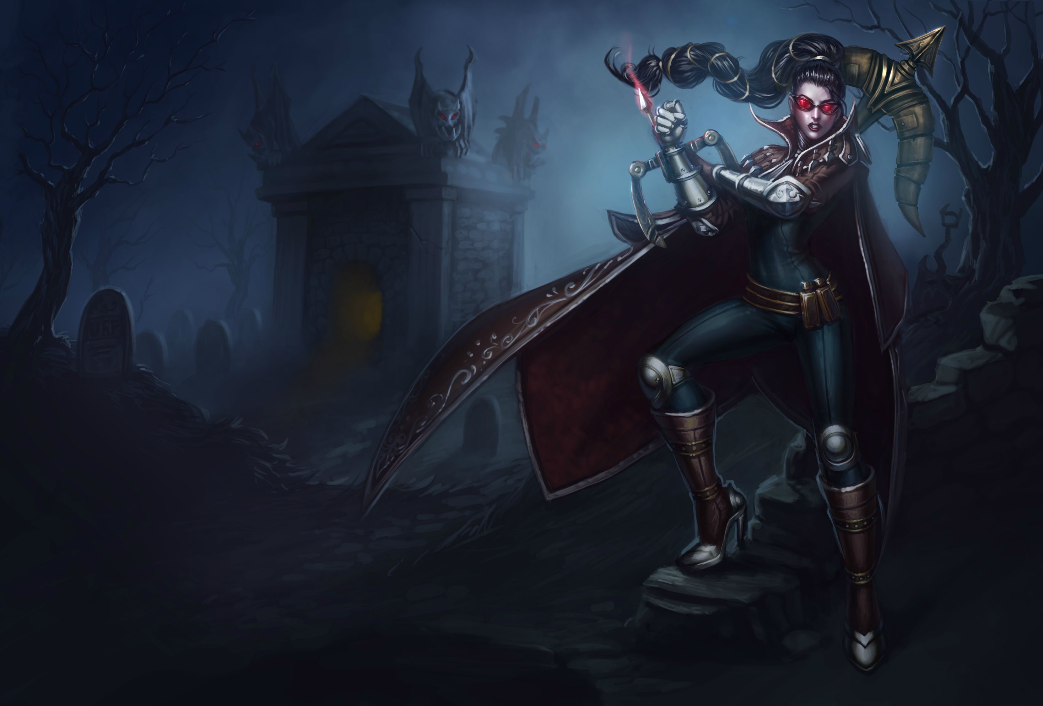 Vayne League of Legends cimitero, 3322x2250 2K+, Monitor Gaming