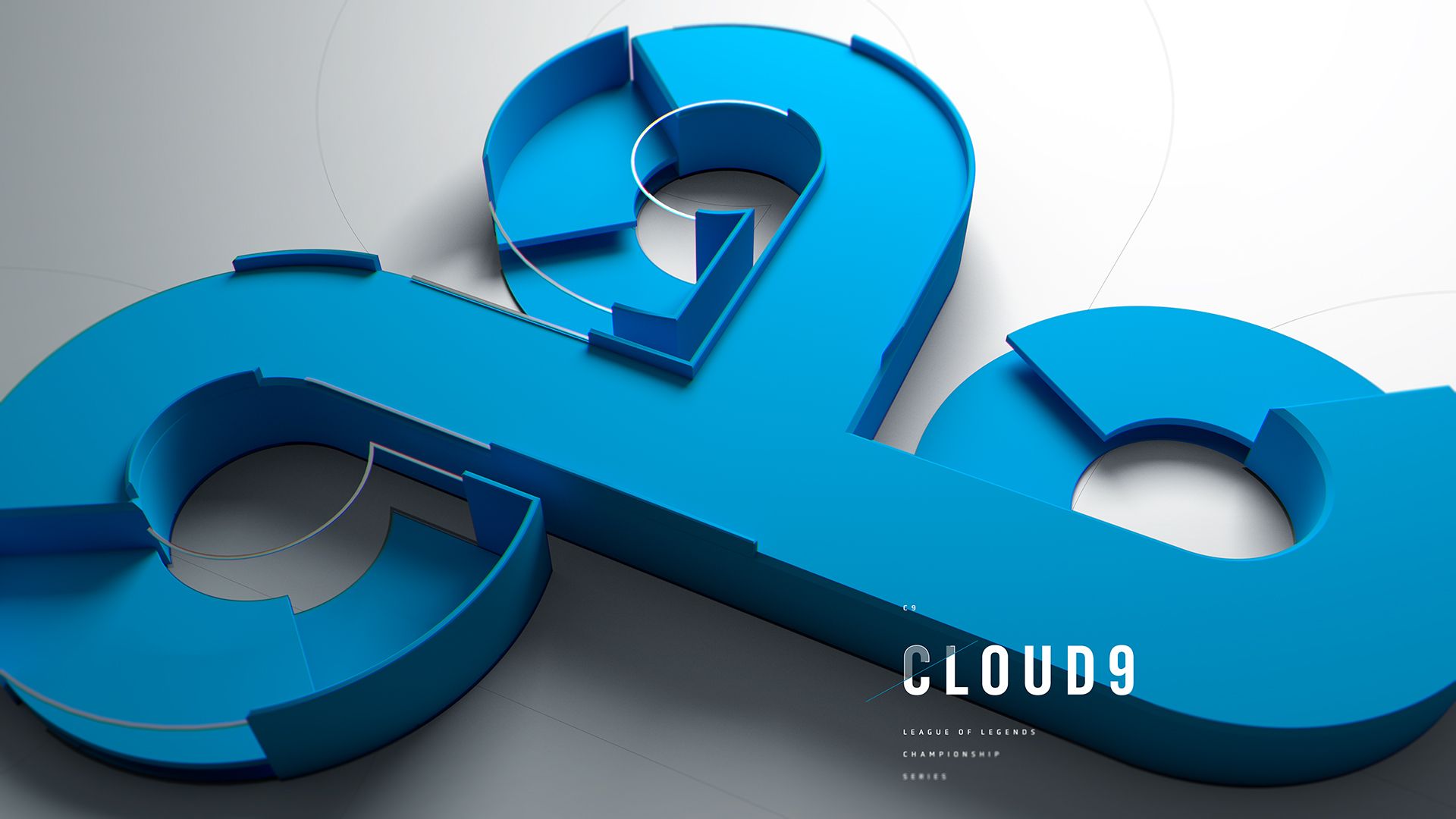 Logo Cloud9 3D blu, 1920x1080 1080p, PC Desktop