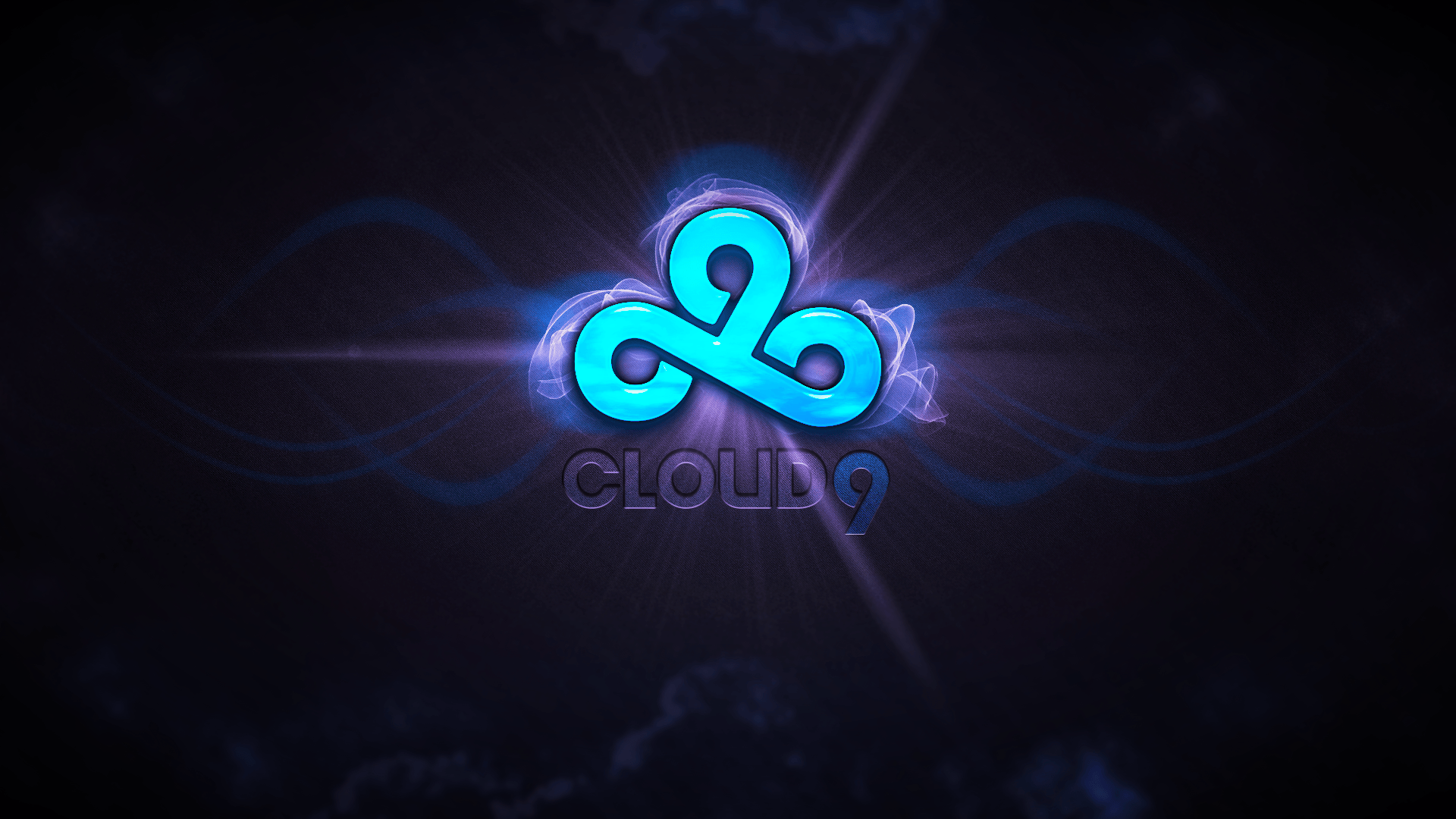 Logo Cloud9 blu luminoso, 1920x1080 Full HD, PC Desktop