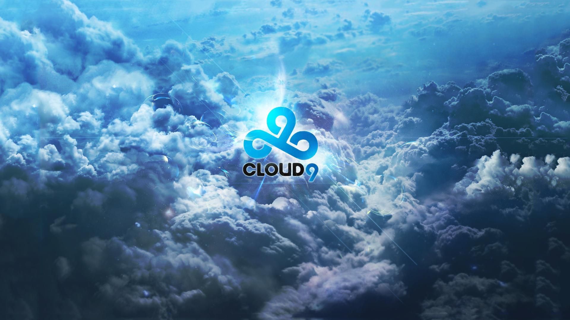 Logo Cloud9 tra nuvole, esports, 1920x1080 1080p, Desktop