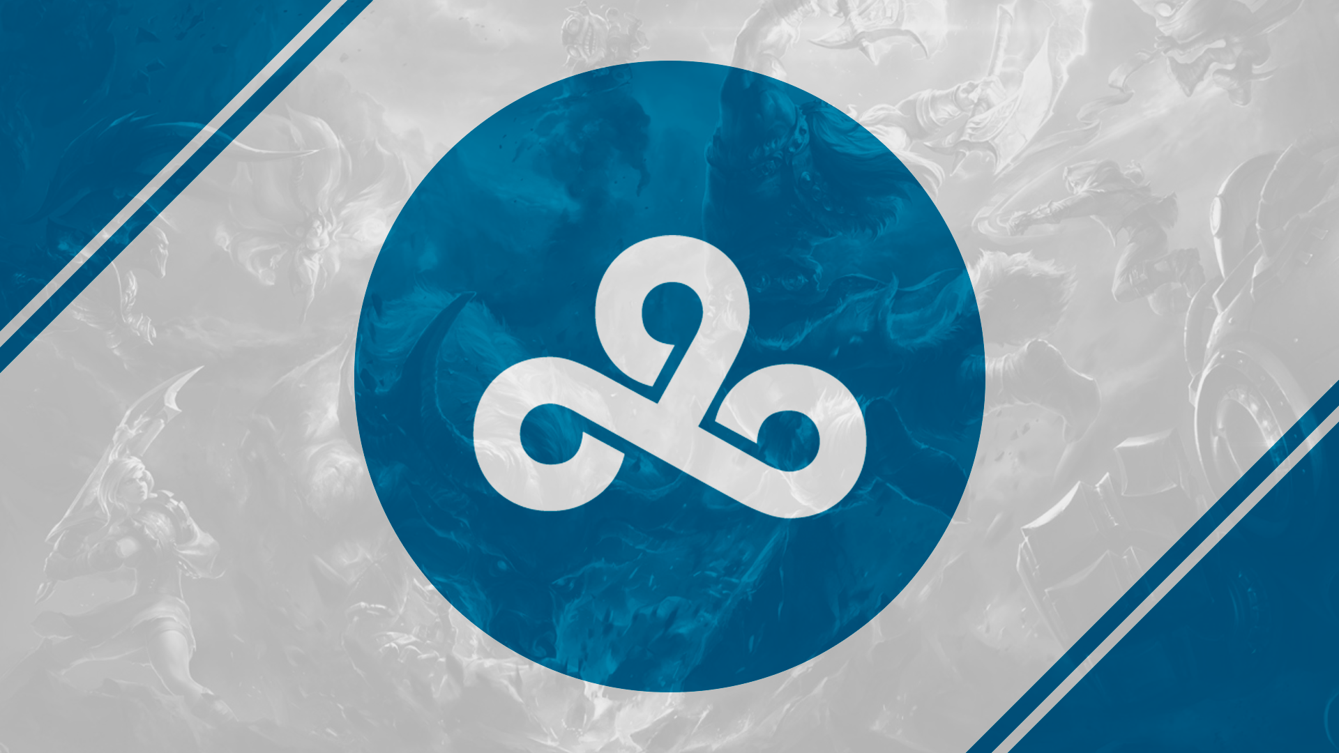 Logo Cloud9 esports blu, League of Legends, 1920x1080 Full HD 1080p, PC
