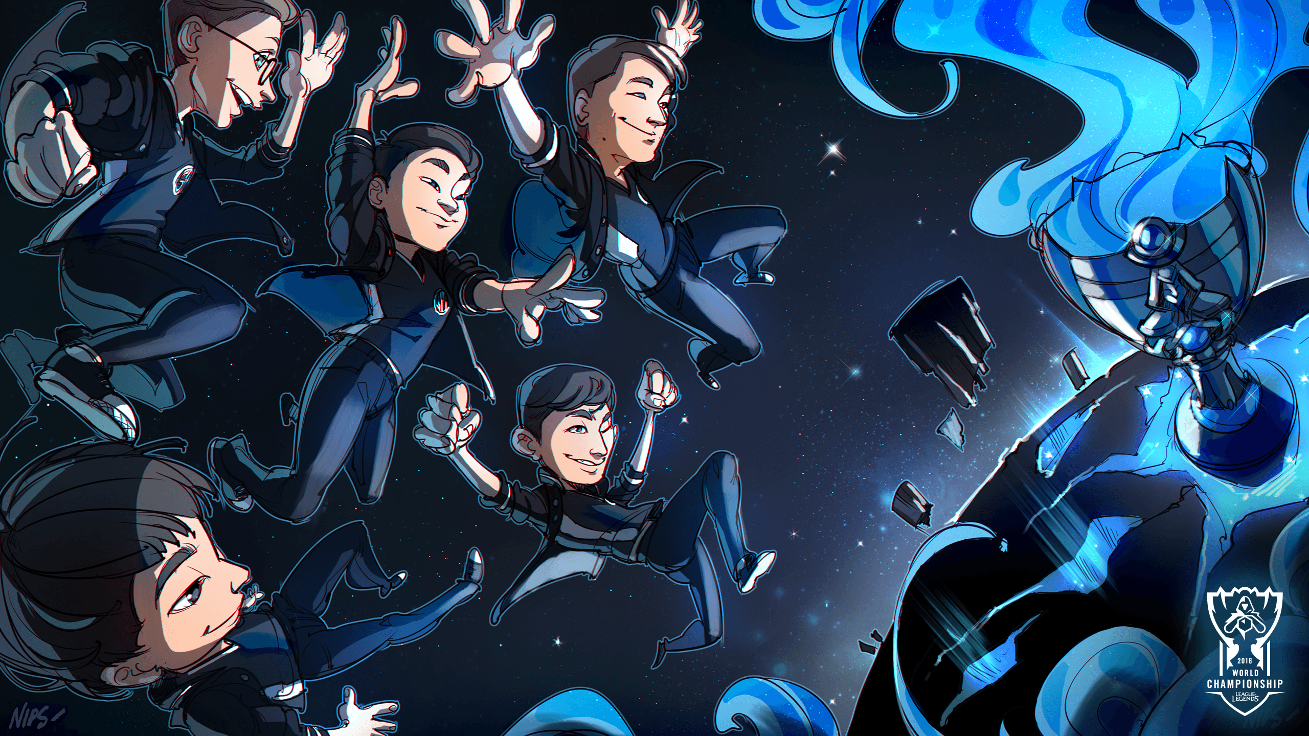 Squadra Cloud9 League of Legends, 2560x1440 1440p, Monitor Gaming
