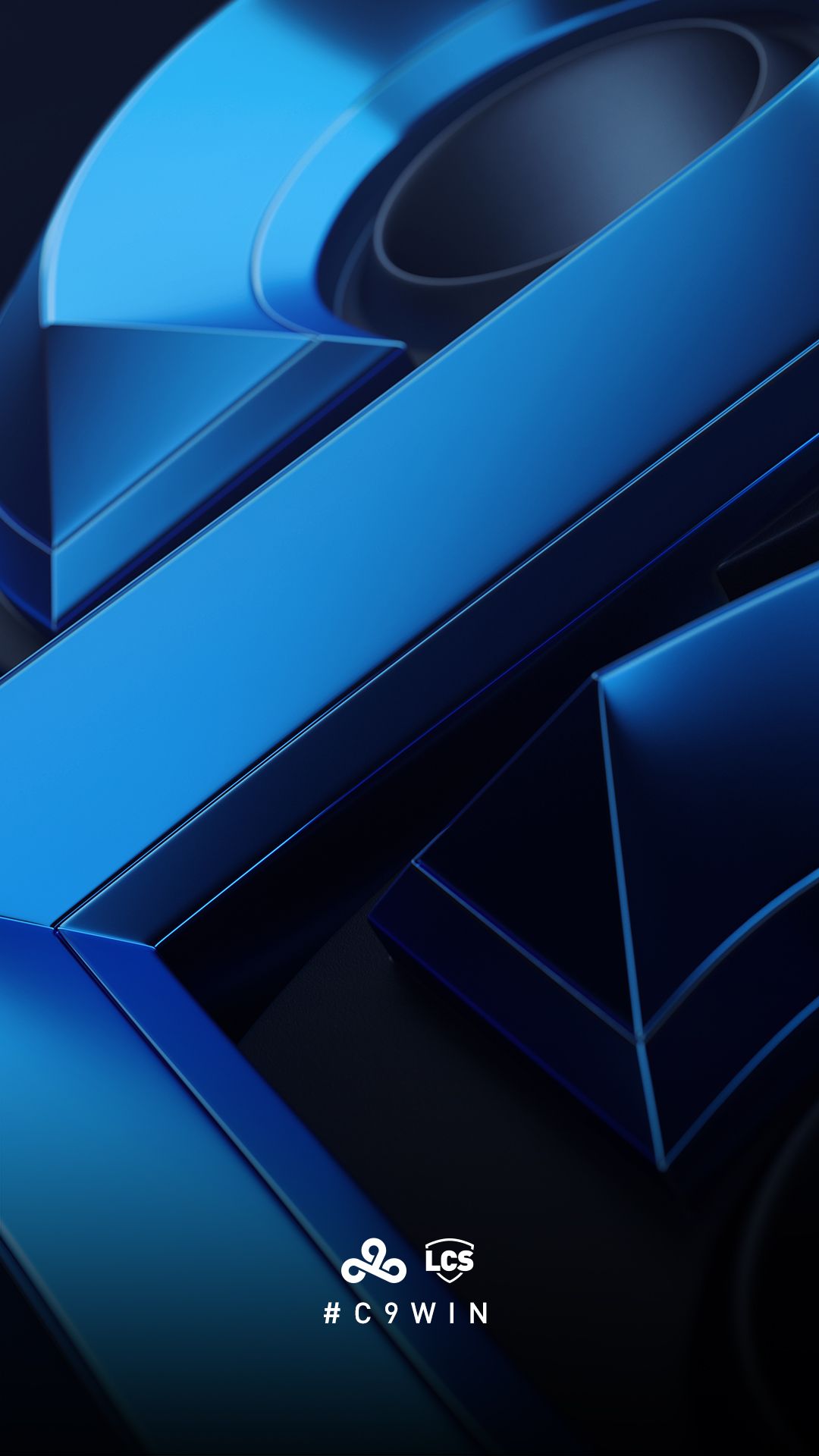 Logo Cloud9 astratto blu, 1080x1920 Verticale, Samsung Galaxy