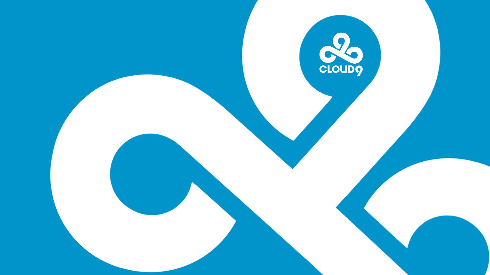 Logo Cloud9 bianco sfondo blu, 1920x1080 1080p, Desktop