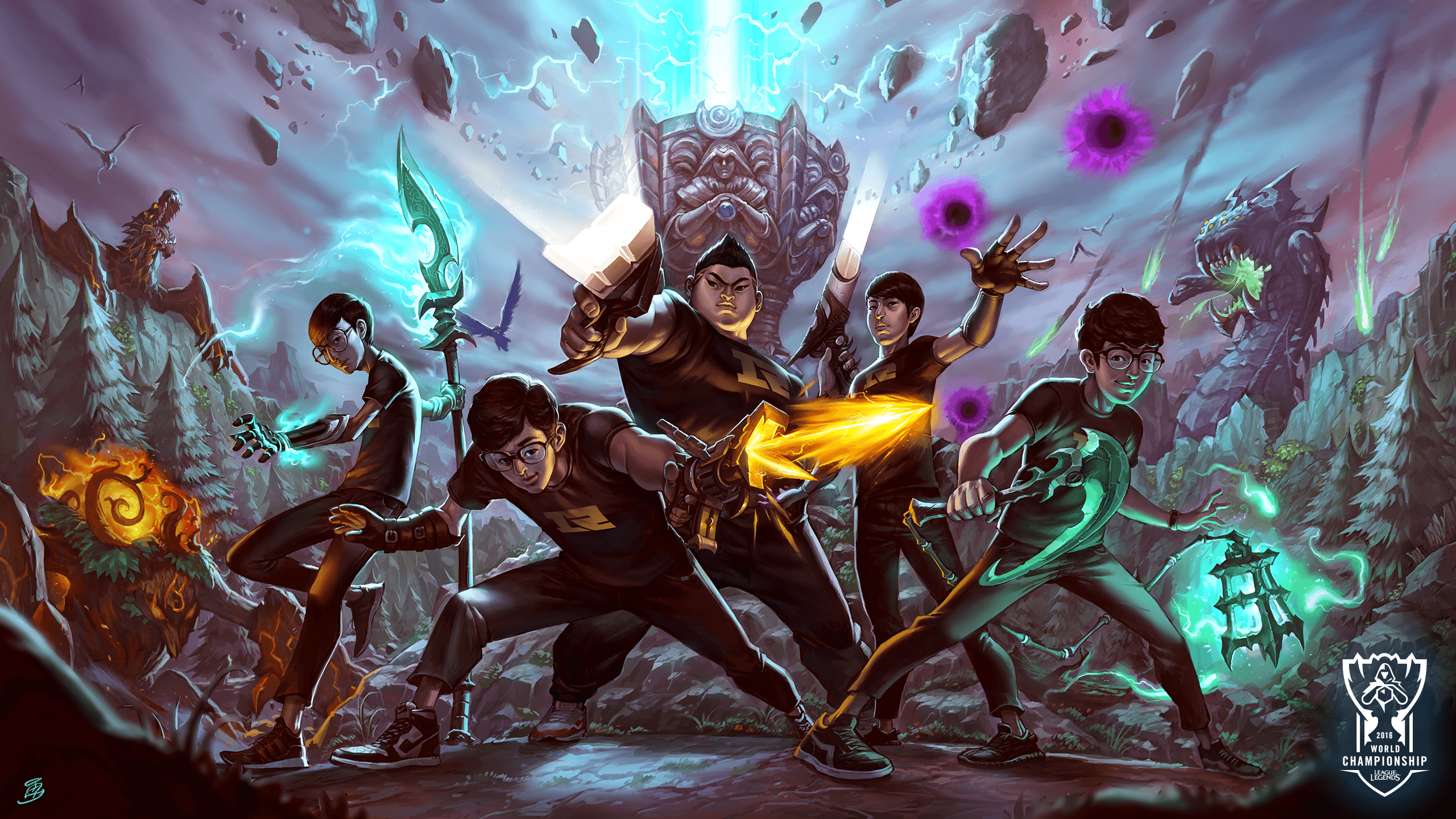 Cloud9 team League of Legends, 2560x1440 2K QHD, PC