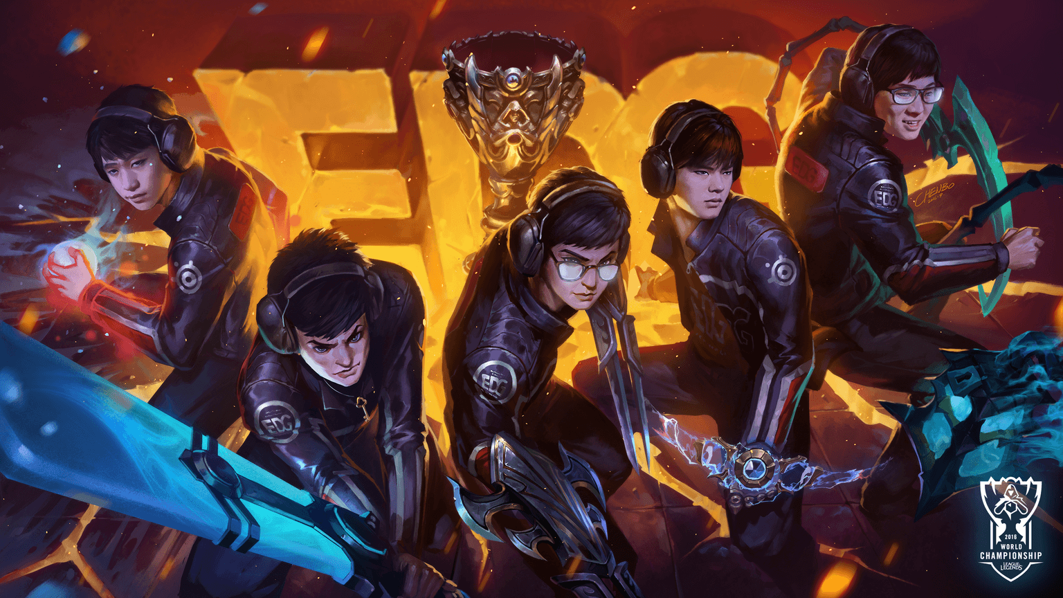 League of Legends Worlds squadra, 1536x864 720p, Laptop