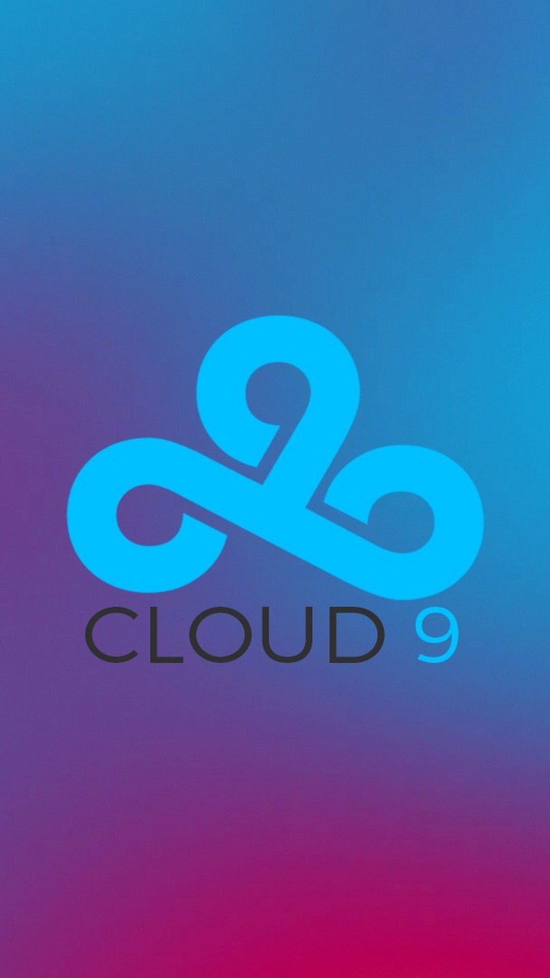 Logo Cloud9 sfondo sfumato, 1080x1920 Full HD Verticale, iPhone