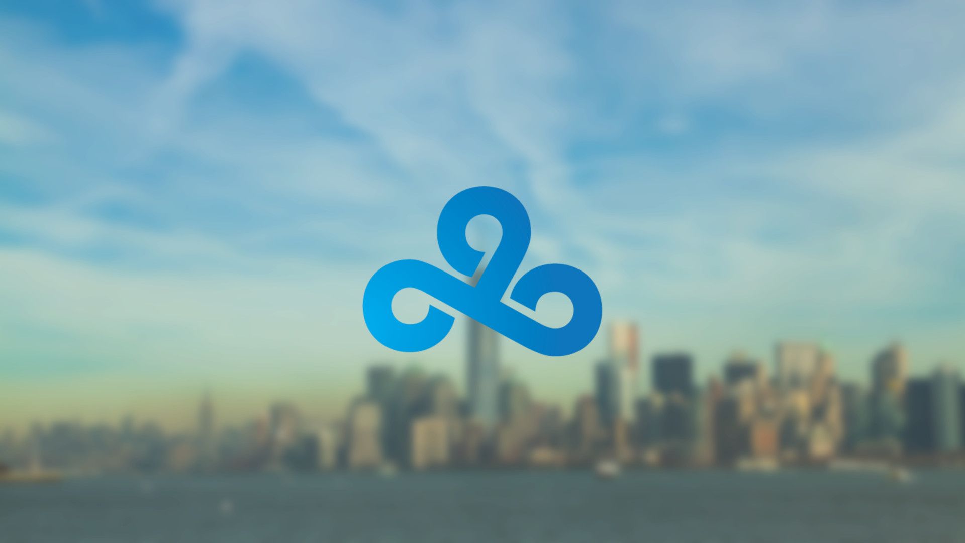 Logo Cloud9 tra nuvole, 1920x1080 Full HD, Desktop