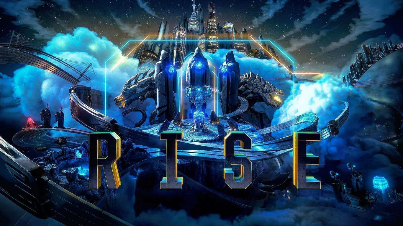 League of Legends Rise poster, 1366x768 HD, Desktop