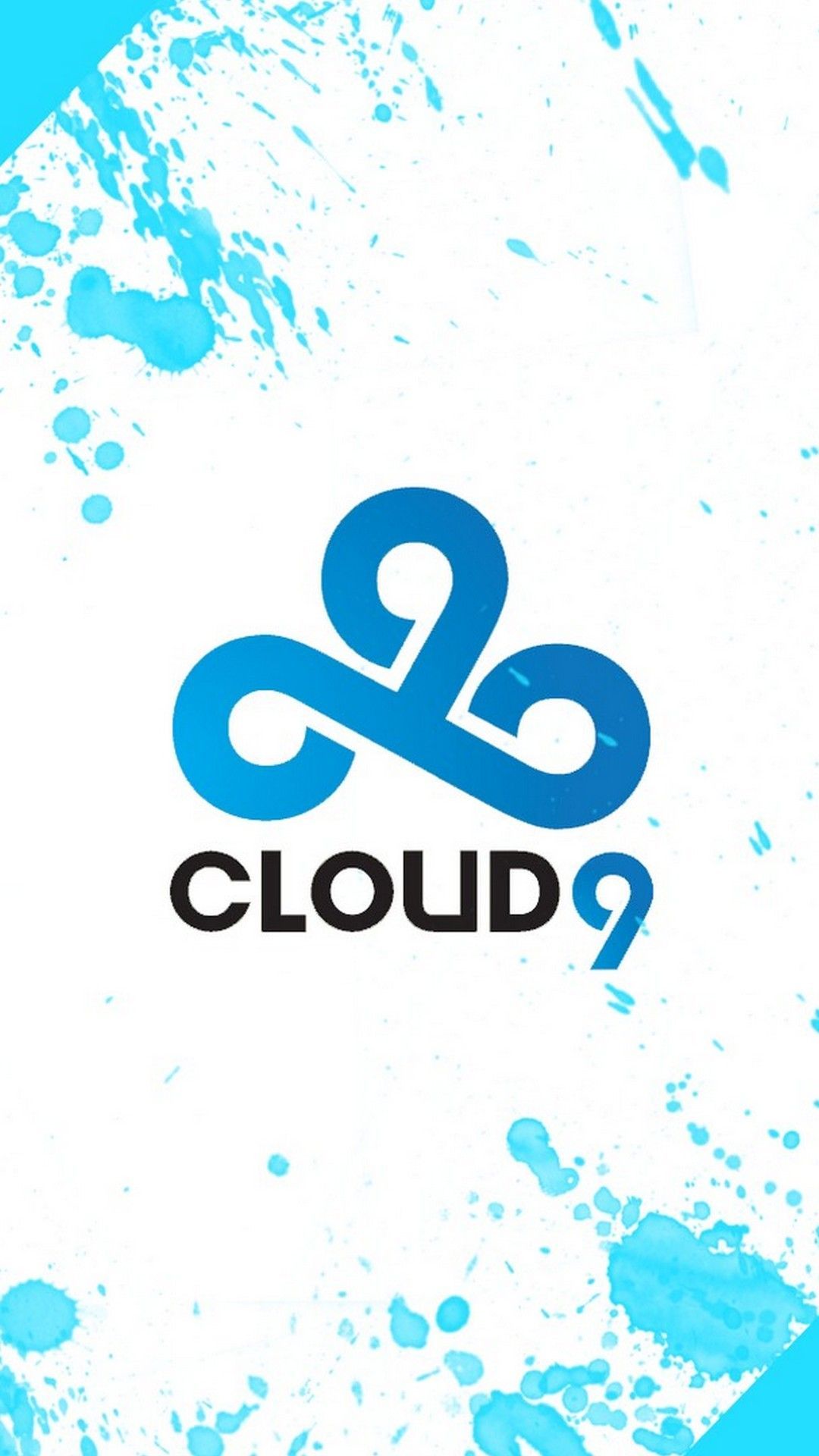 Logo Cloud9 esports blu, 1080x1920 Verticale, Telefono