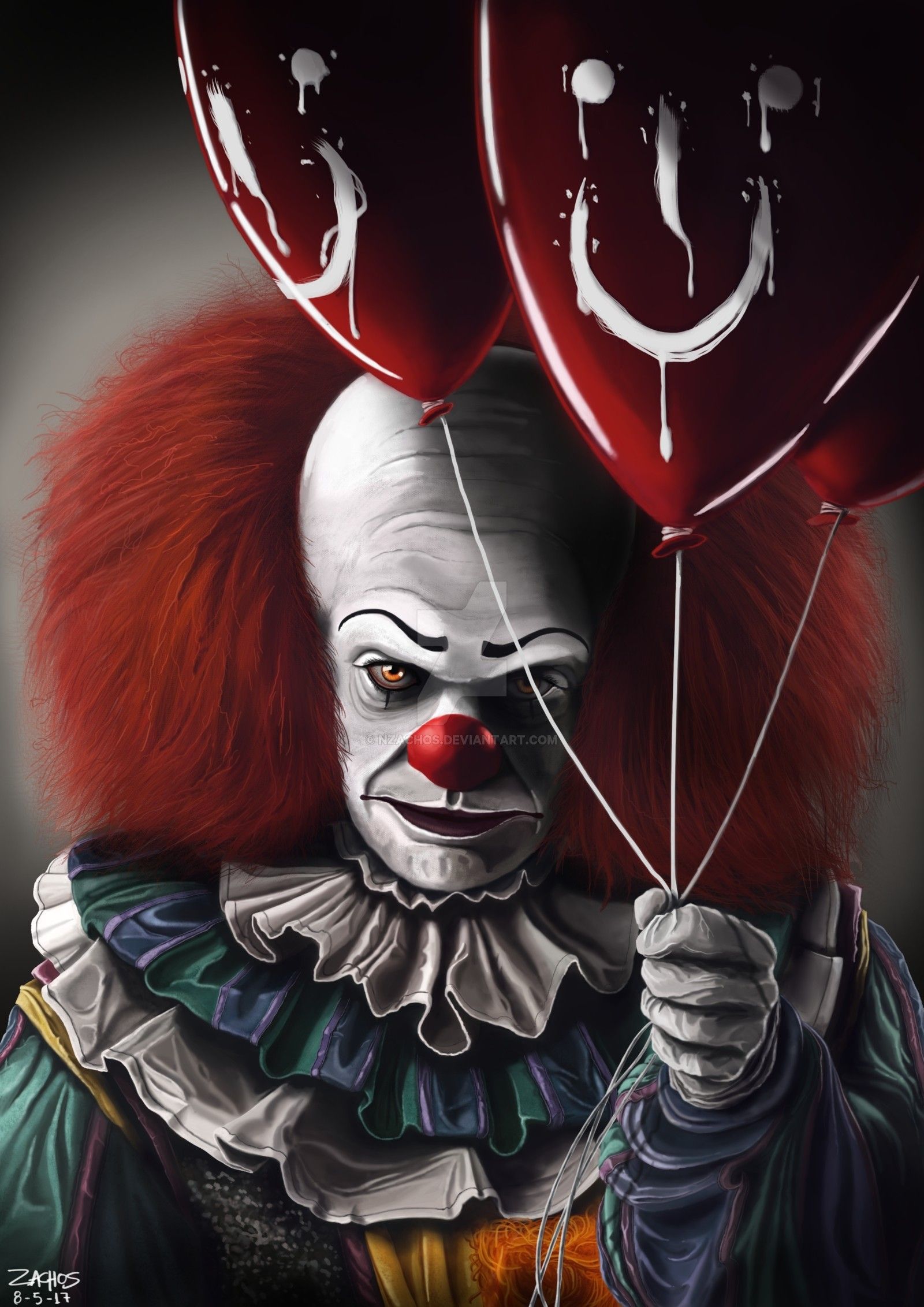 Pennywise clown palloncini rossi, 1600x2263 Full HD Verticale, Smartphone