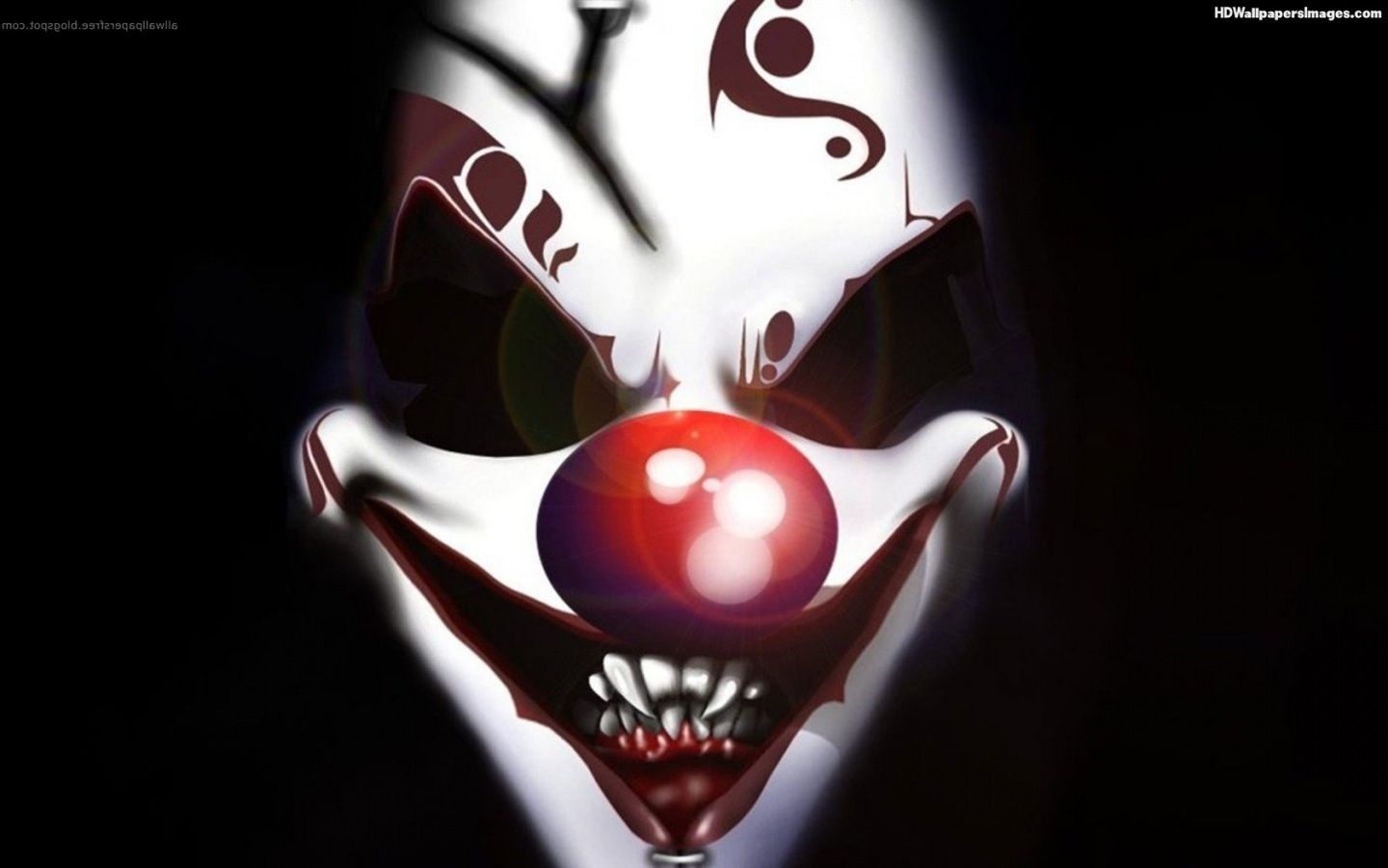 Clown spaventoso viso inquietante, 1680x1050 HD Ready, Laptop