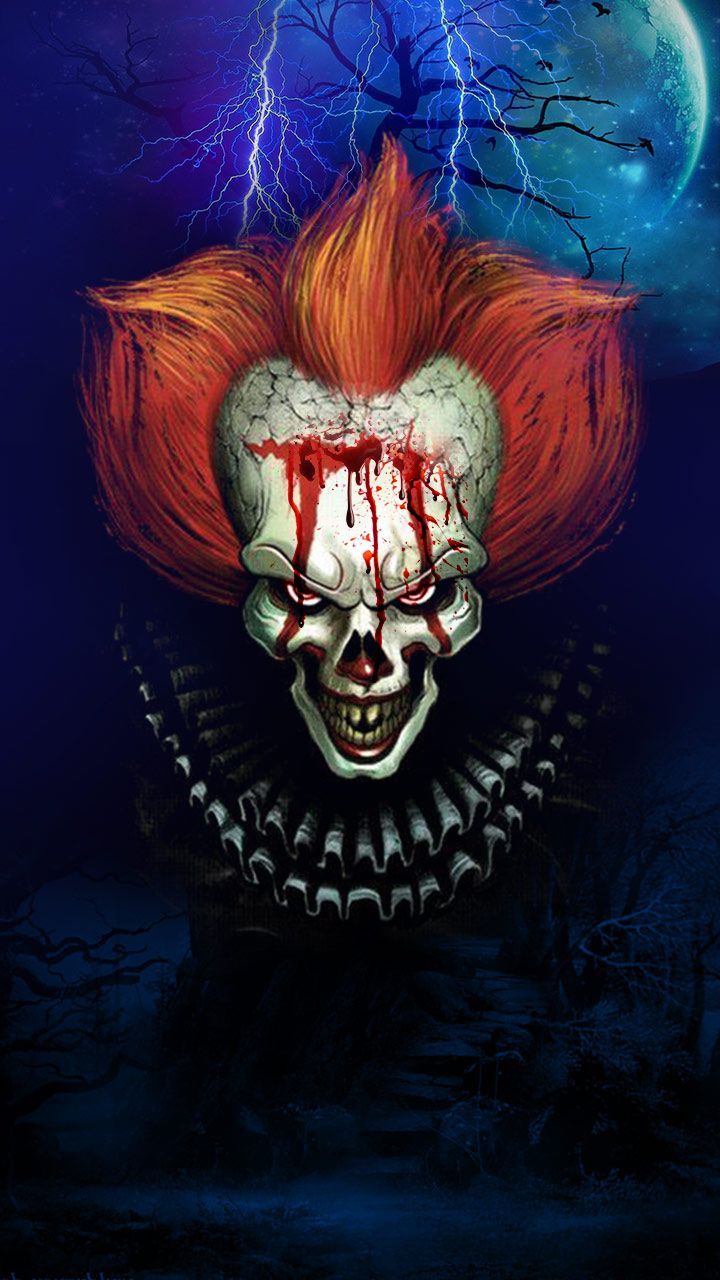 Clown spaventoso capelli rossi, 720x1280 Full HD Verticale, iPhone