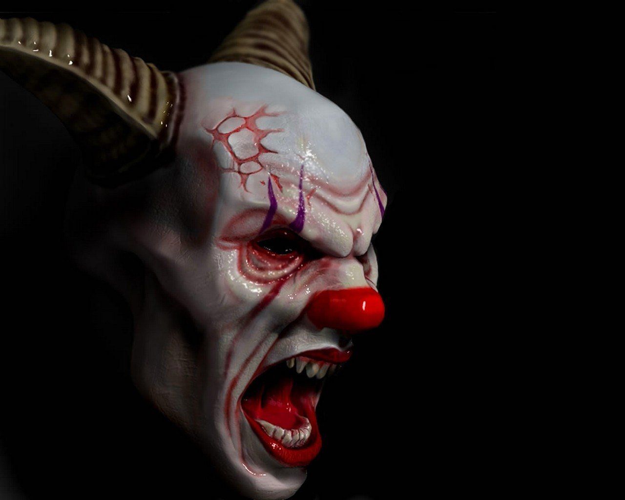 Clown malvagio inquietante viso, 900x900 HD, Laptop