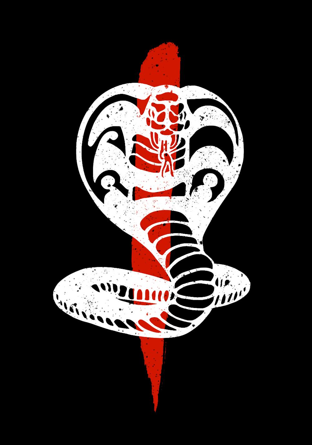 Logo serpente Cobra Kai, 1000x1426 Full HD Verticale, Smartphone
