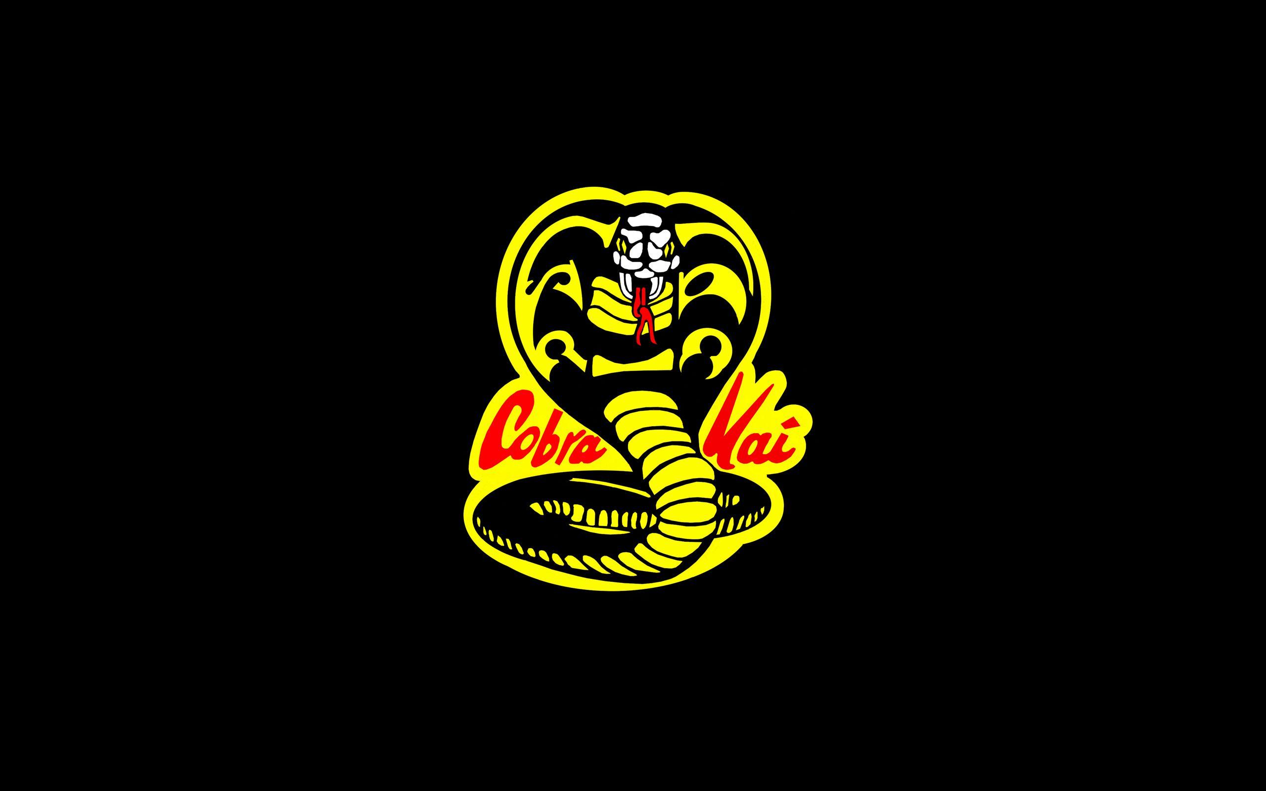 Logo Cobra Kai serpente giallo, 2560x1600 2K+, Desktop