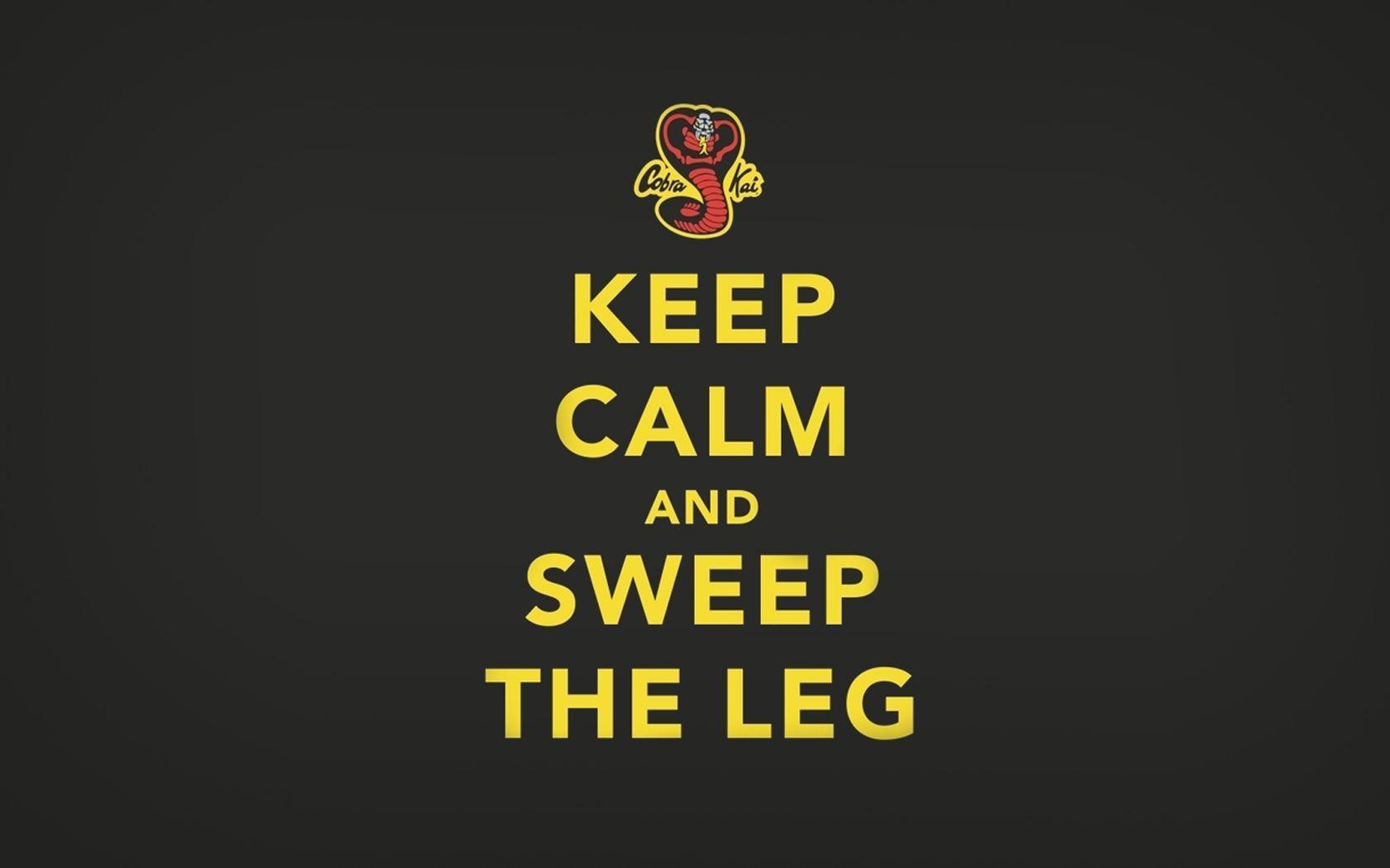 Keep Calm Cobra Kai logo, 1680x1050 HD Ready, Notebook Gaming