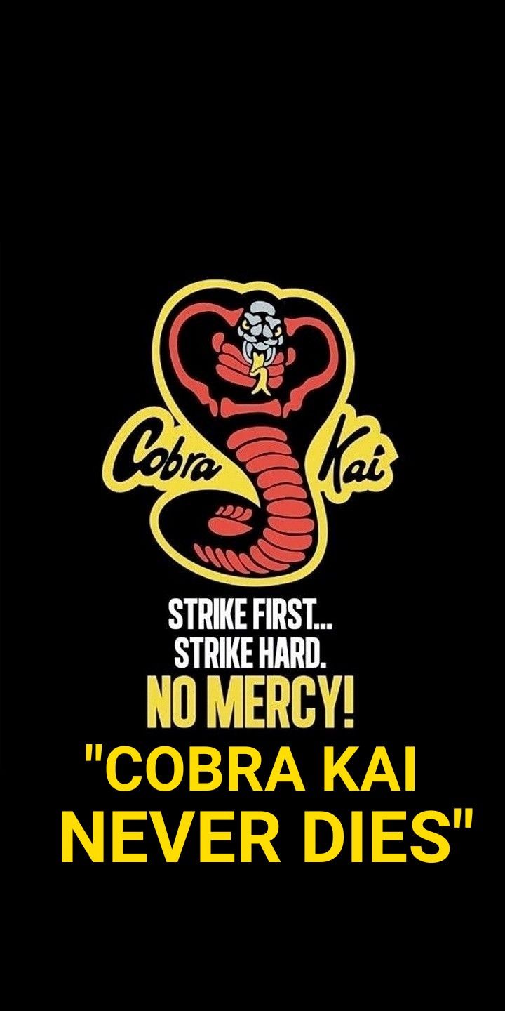 Logo Cobra Kai sfondo nero, 720x1440 Full HD Verticale, iPhone