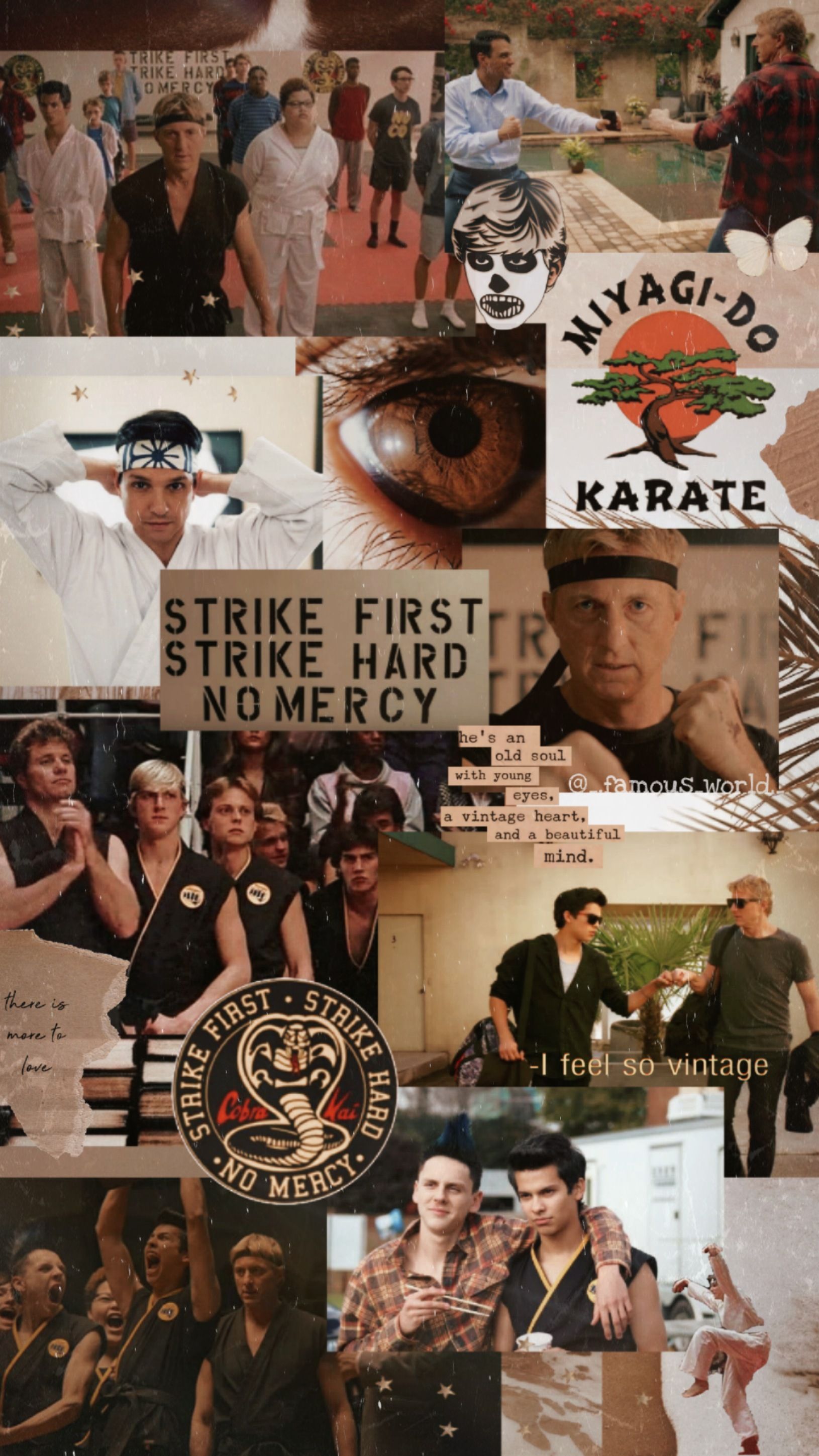 Collage Cobra Kai Miyagi-Do Karate, 1630x2898 Full HD Verticale, iPhone