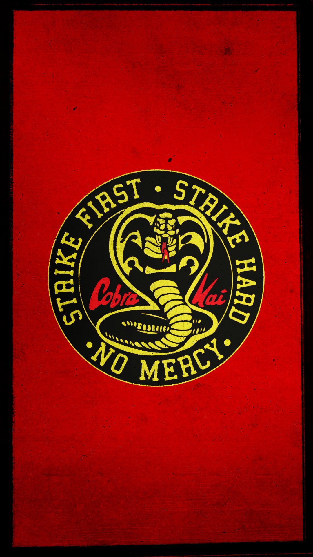 Logo Cobra Kai serpente, 1080x1920 Verticale, Mobile