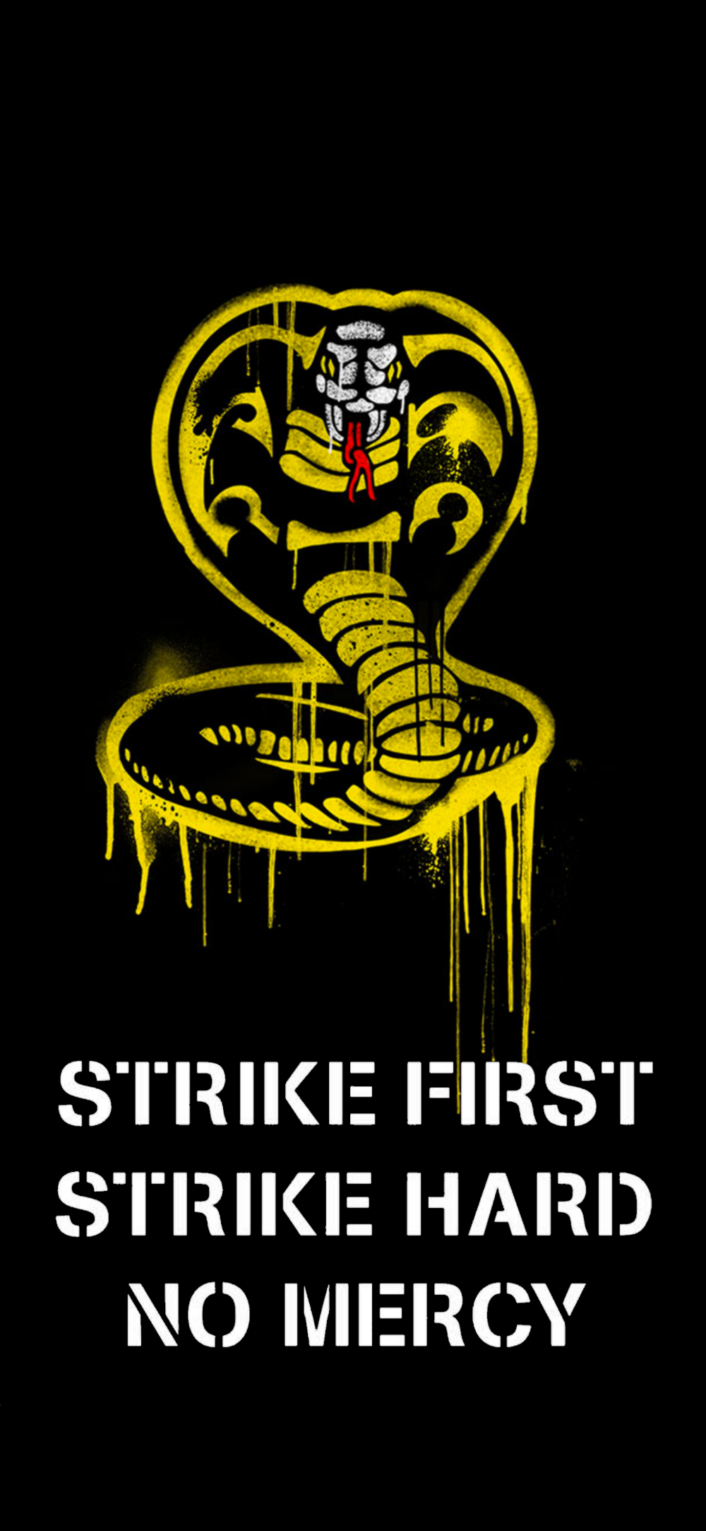 Logo cobra Cobra Kai, 1000x2166 Full HD Verticale, iPhone