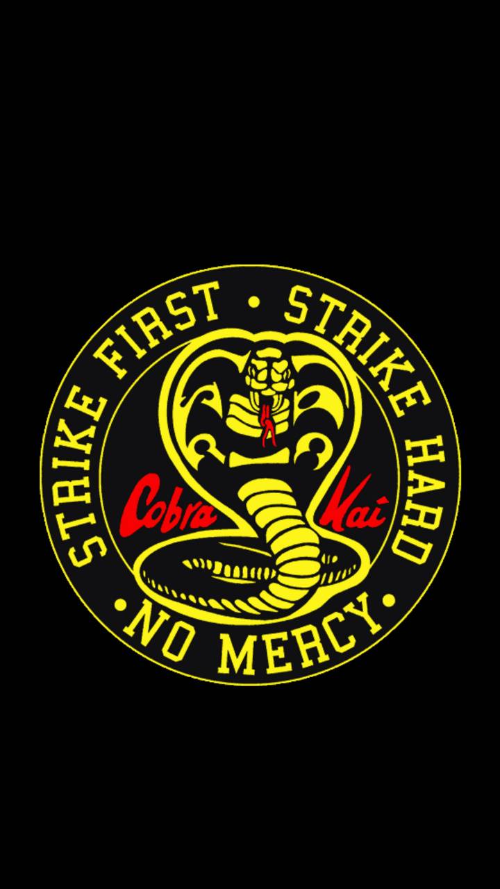 Logo Cobra Kai serpente giallo, 720x1280 Verticale, Android