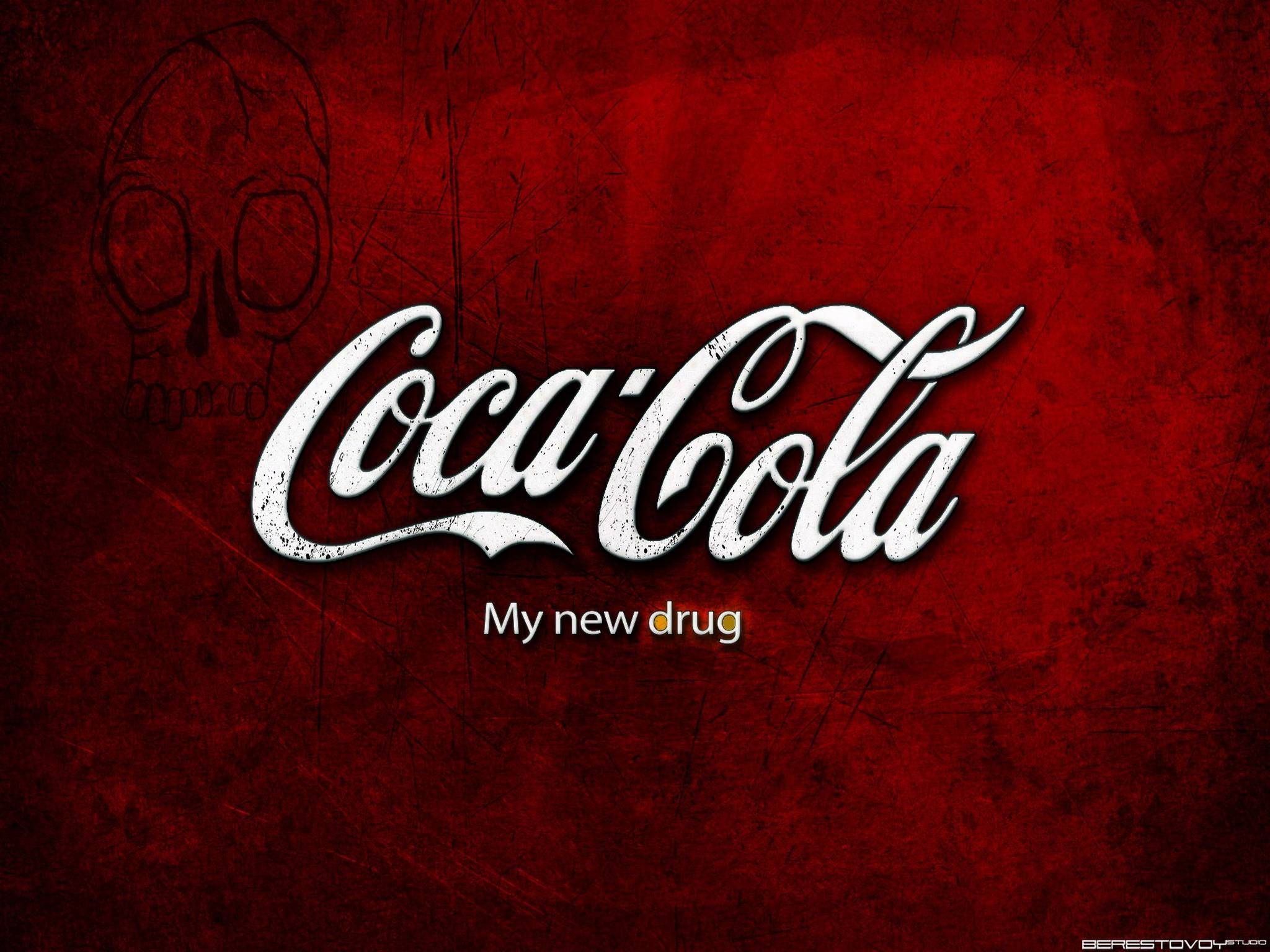 Logo Coca-Cola sfondo rosso, 2048x1536 alta risoluzione, PC Desktop