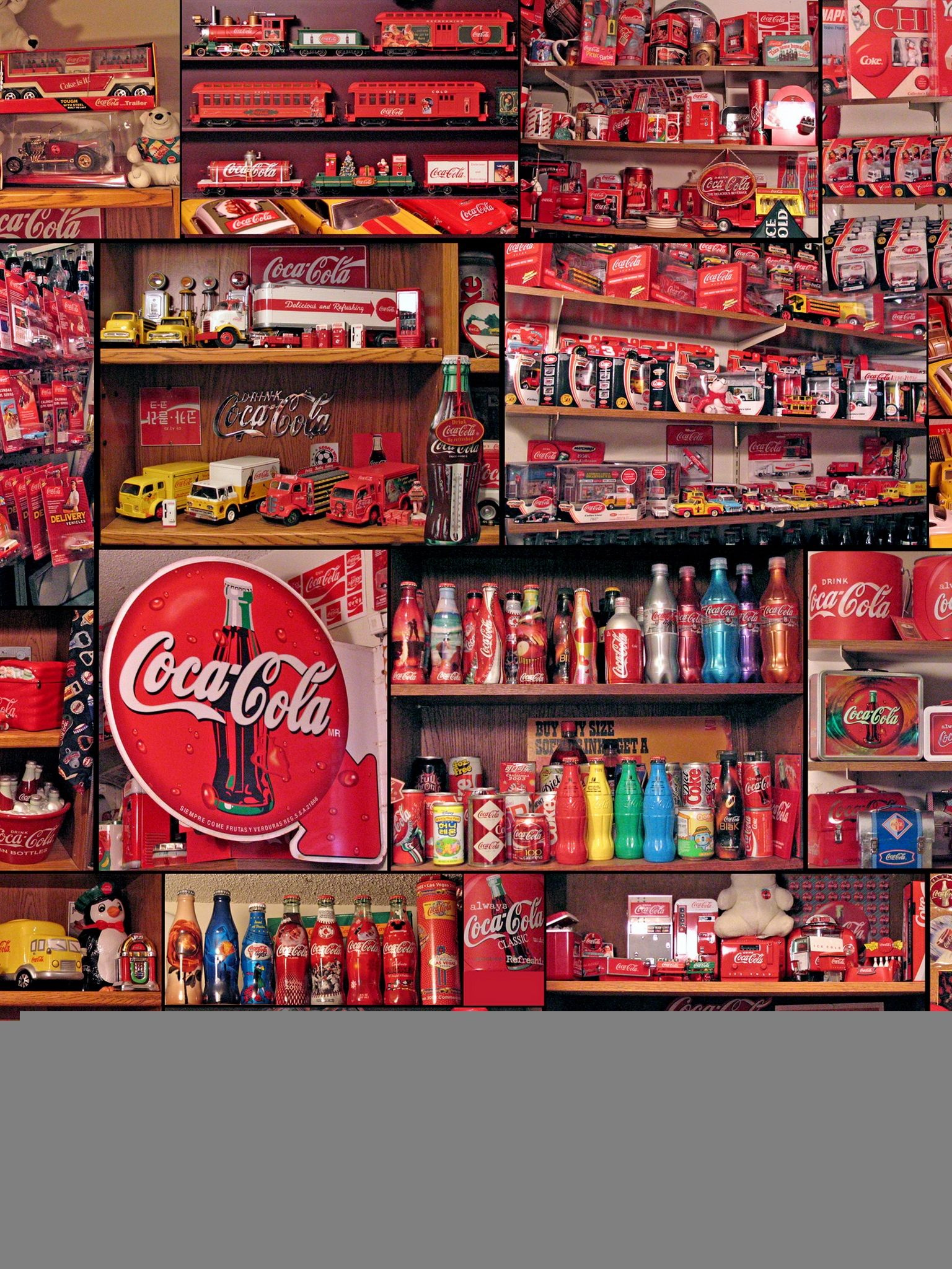 Collezione oggetti vintage Coca-Cola, 1536x2048 Verticale, OnePlus