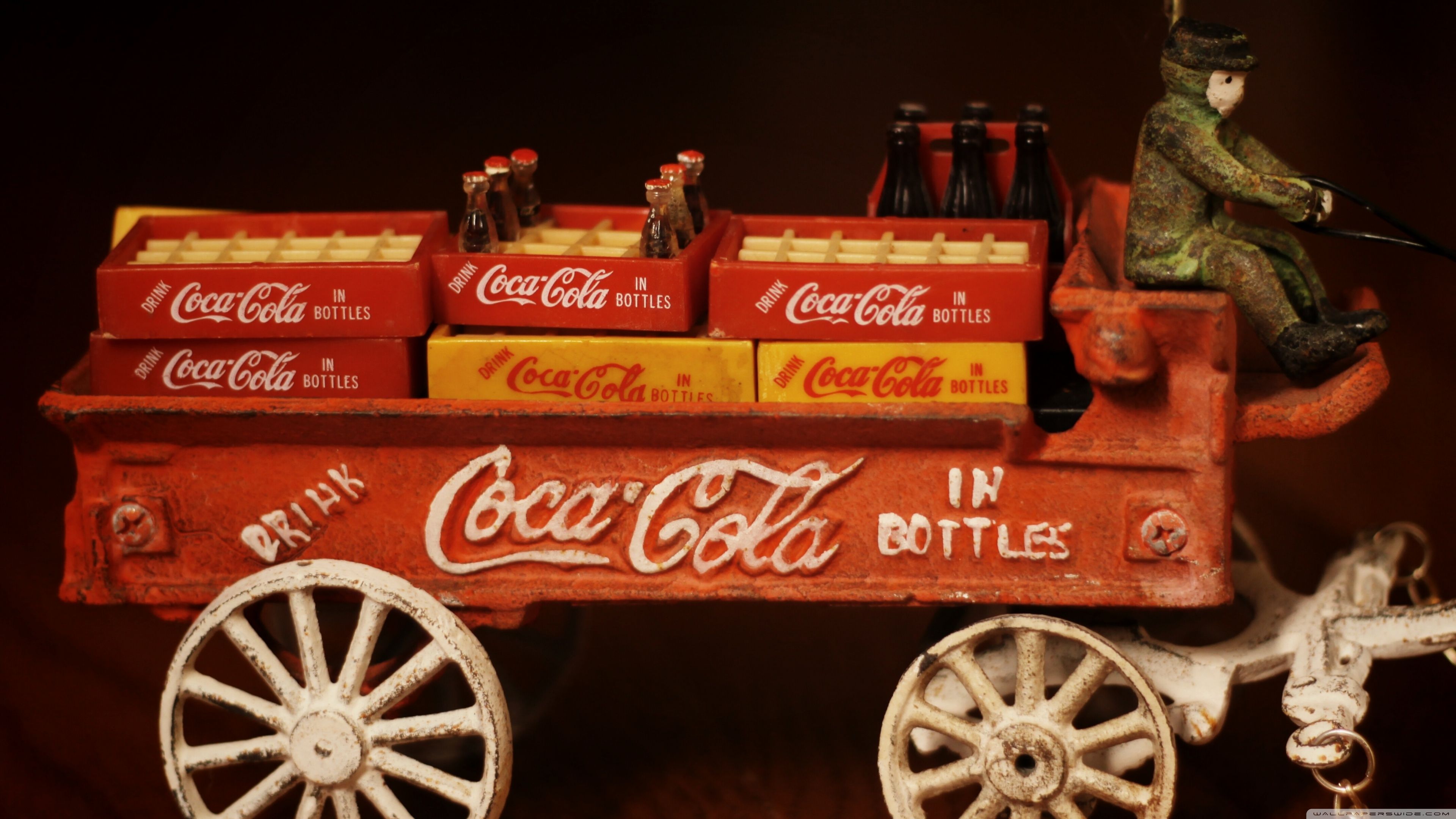 Carretto giocattolo vintage Coca-Cola, 3840x2160 UHD, PC 4K