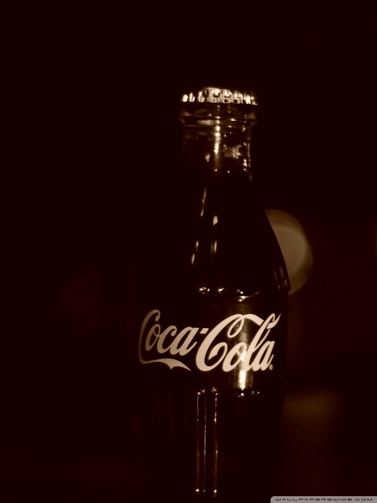 Bottiglia Coca-Cola vintage scura, 768x1024 Full HD Verticale, Smartphone