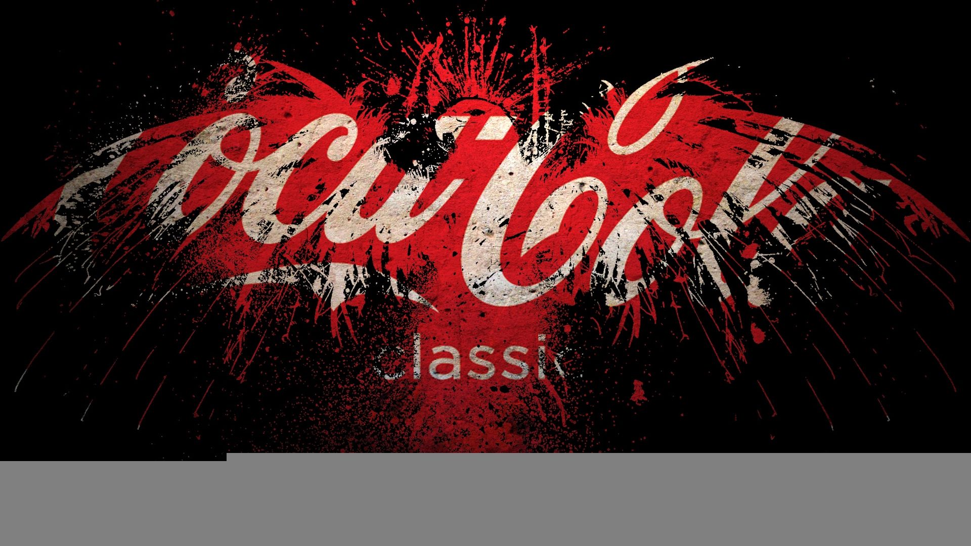 Logo Coca-Cola Classic ali nere, 1920x1080 1080p, PC Desktop