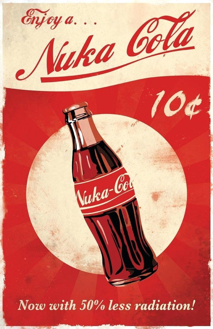 Poster vintage Nuka Cola, 736x1137 Full HD Verticale, Samsung Galaxy