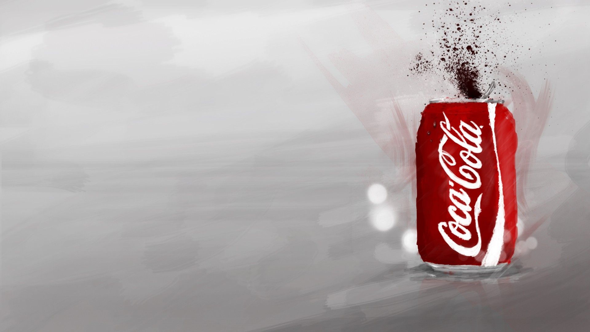 Lattina Coca-Cola rossa dipinta, 1920x1080 Full HD 1080p, Desktop