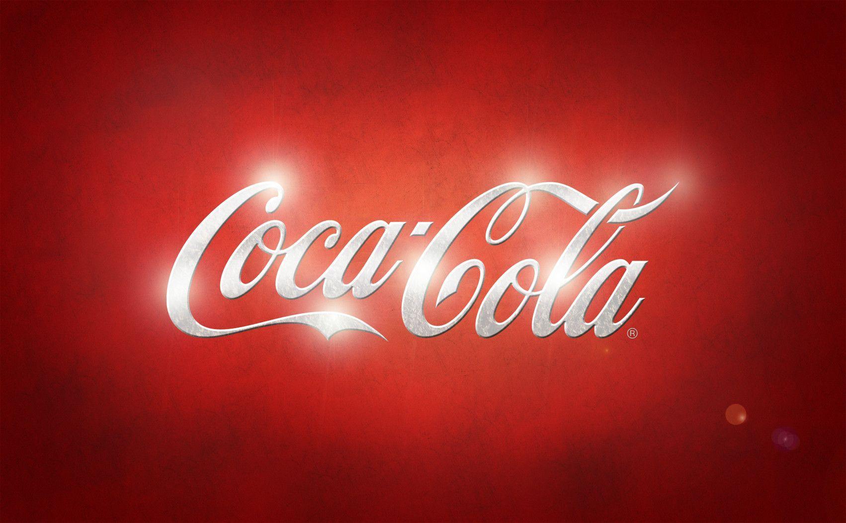 Logo Coca-Cola argento sfondo rosso, bevanda gassata, 1702x1052 900p, Desktop