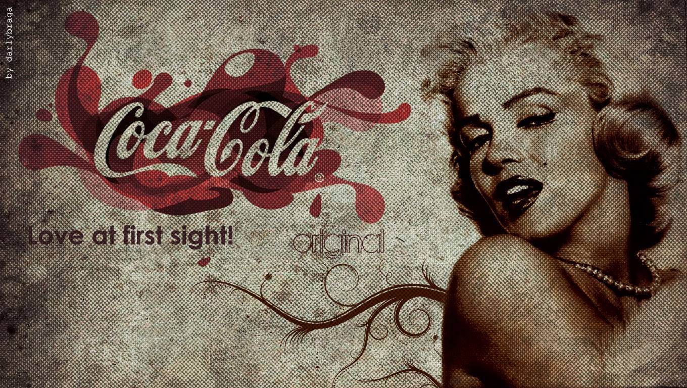 Coca-Cola vintage con Marilyn Monroe, 1360x768 HD, Desktop