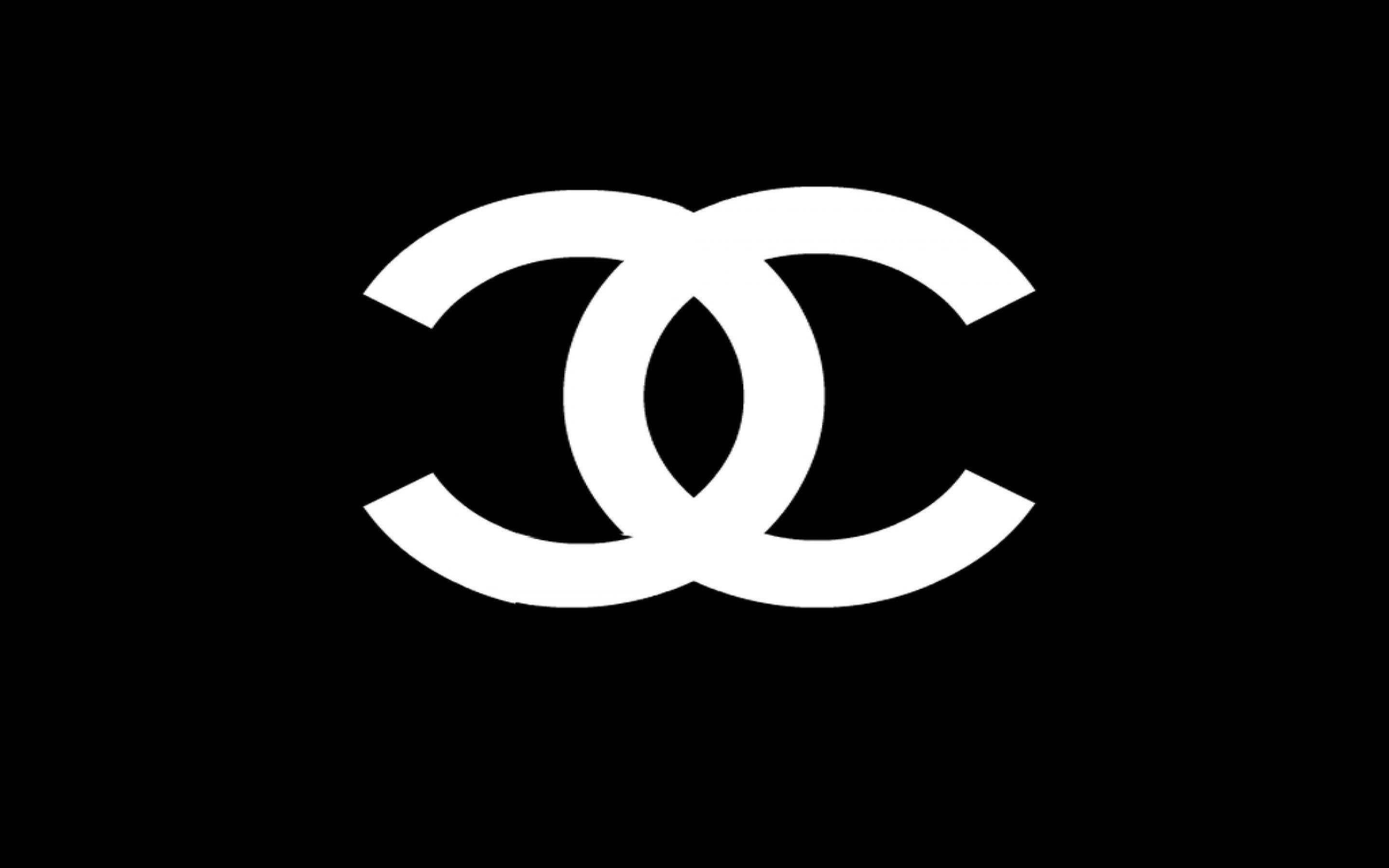 Logo Chanel bianco su nero, moda di lusso, 2880x1800 WQXGA, PC Desktop