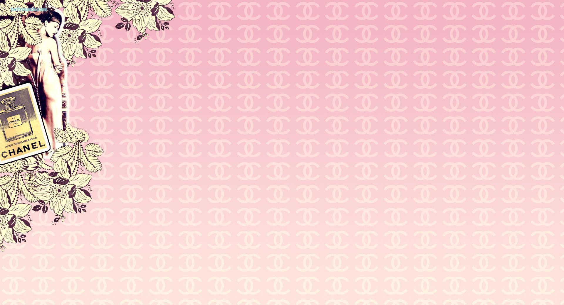Logo Chanel su sfondo giallo, 1920x1080 1080p, PC Desktop