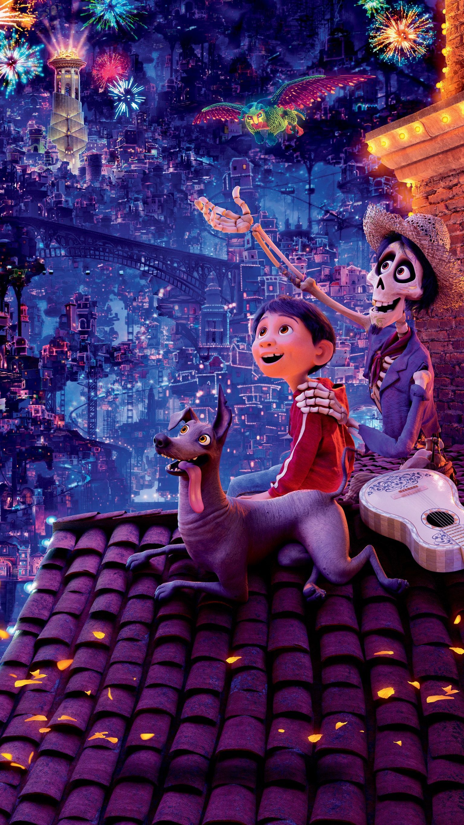 Coco Pixar Miguel e Hector, 1536x2732 Verticale, Mobile