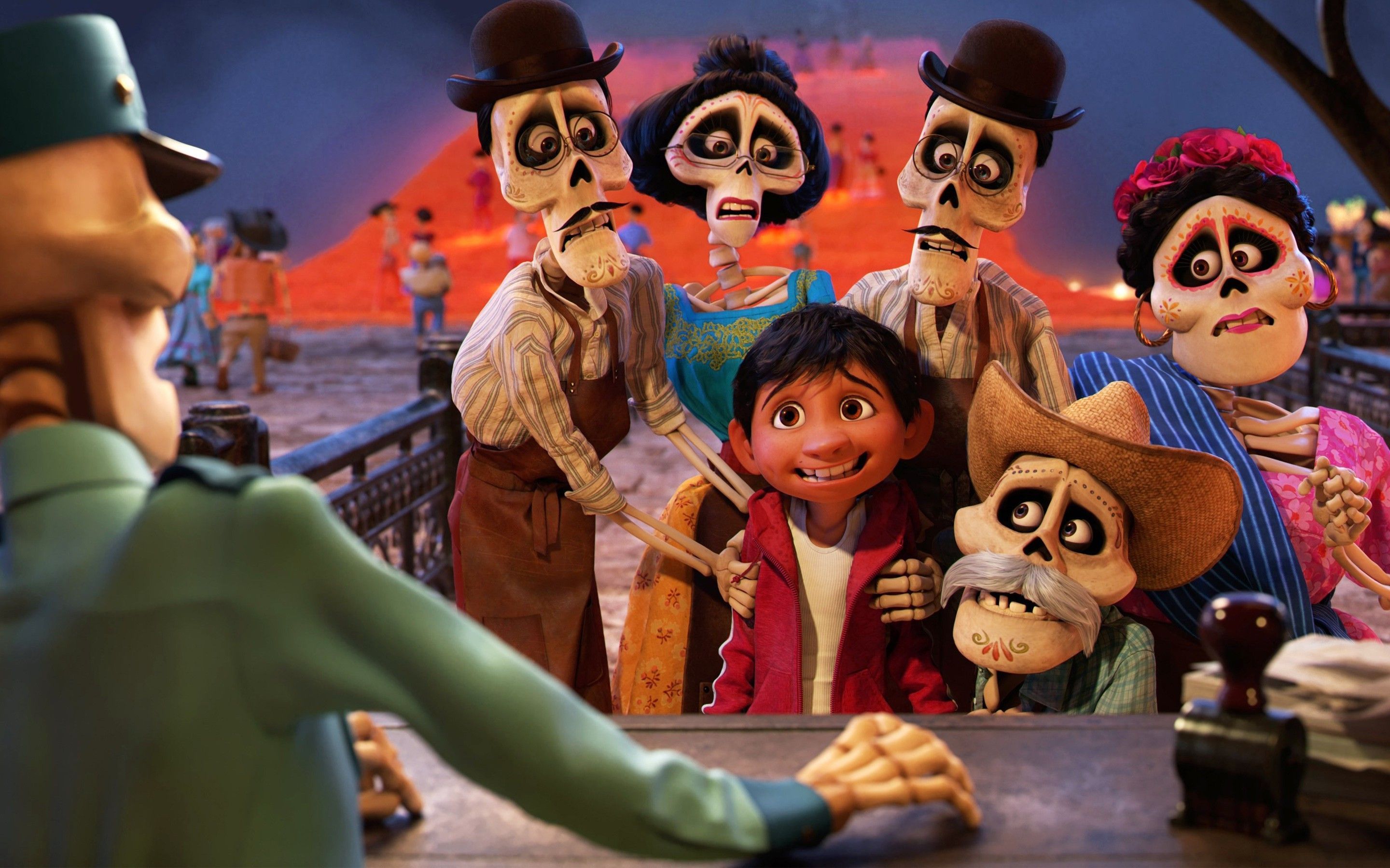 Miguel e scheletri Coco Pixar, 2880x1800 2K, PC