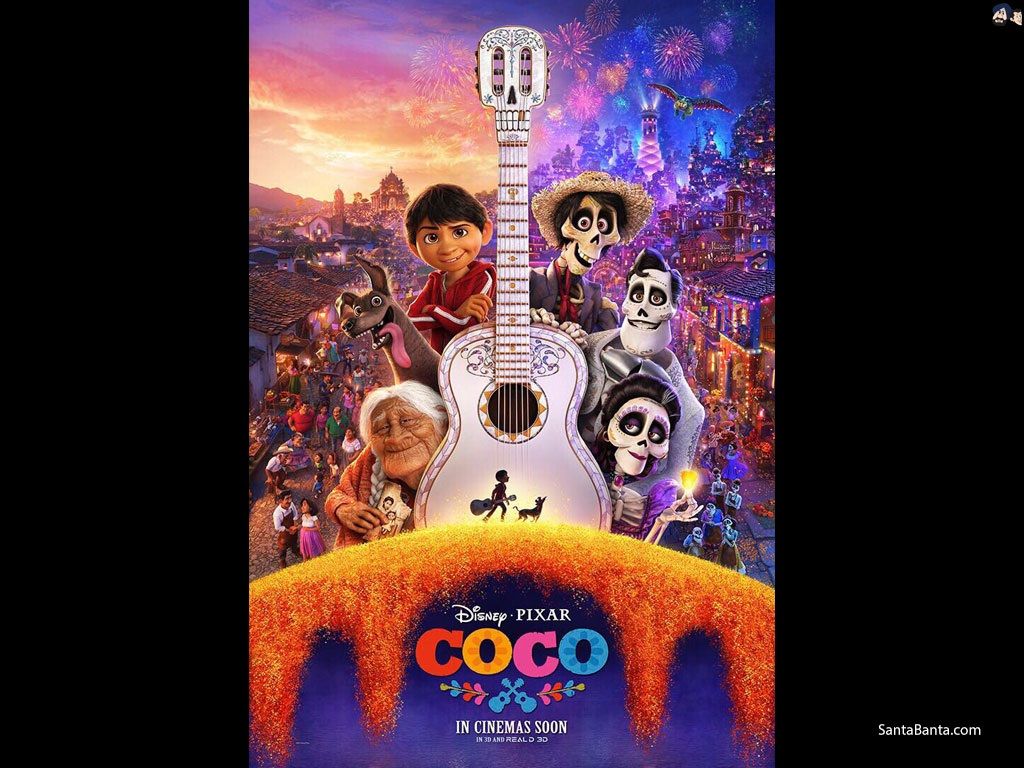 Poster Coco Disney Pixar, classici d'animazione, 1024x768 HD, Laptop