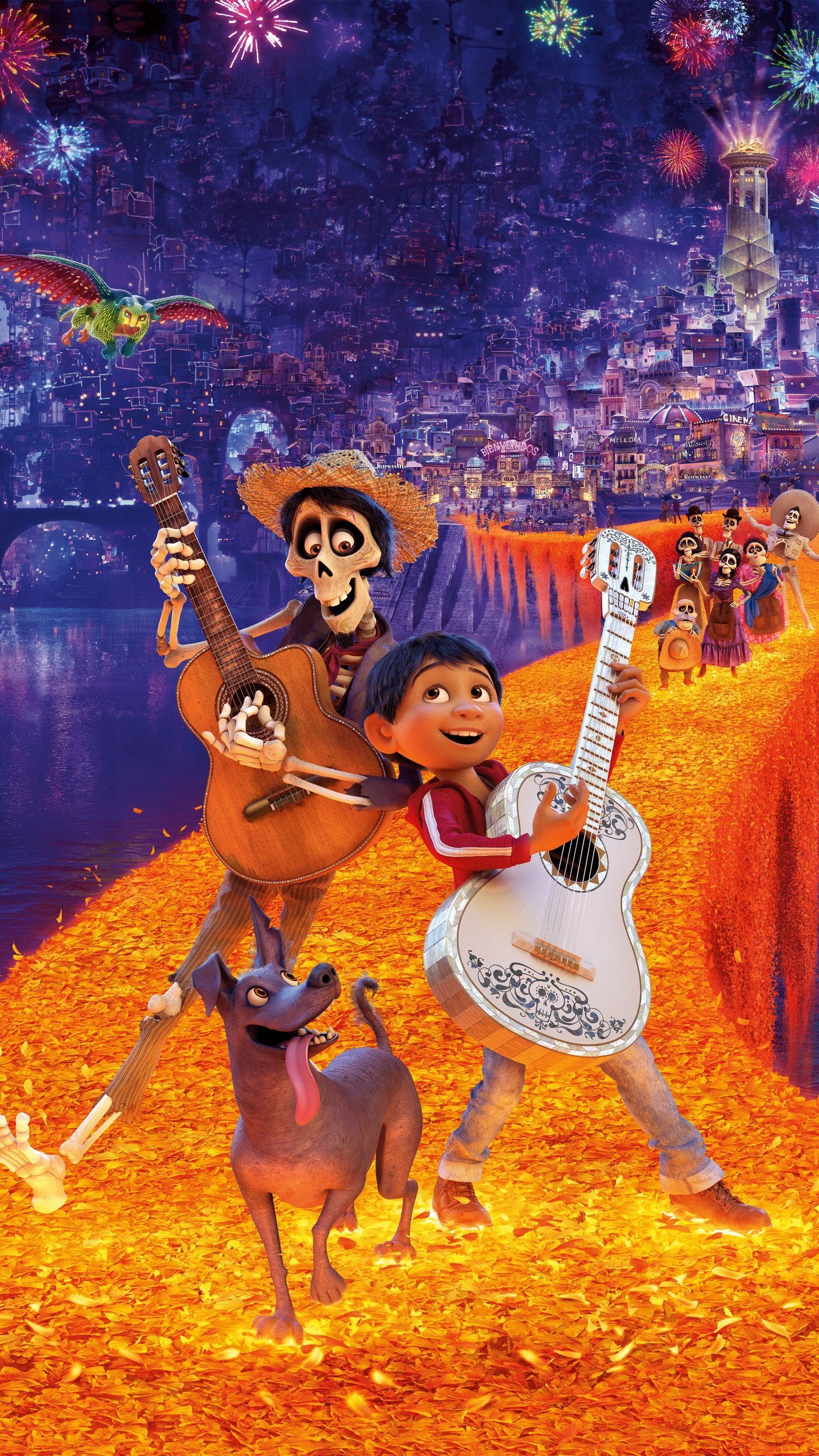 Coco Pixar Miguel e Hector, film Pixar, 1536x2732 Verticale, Mobile