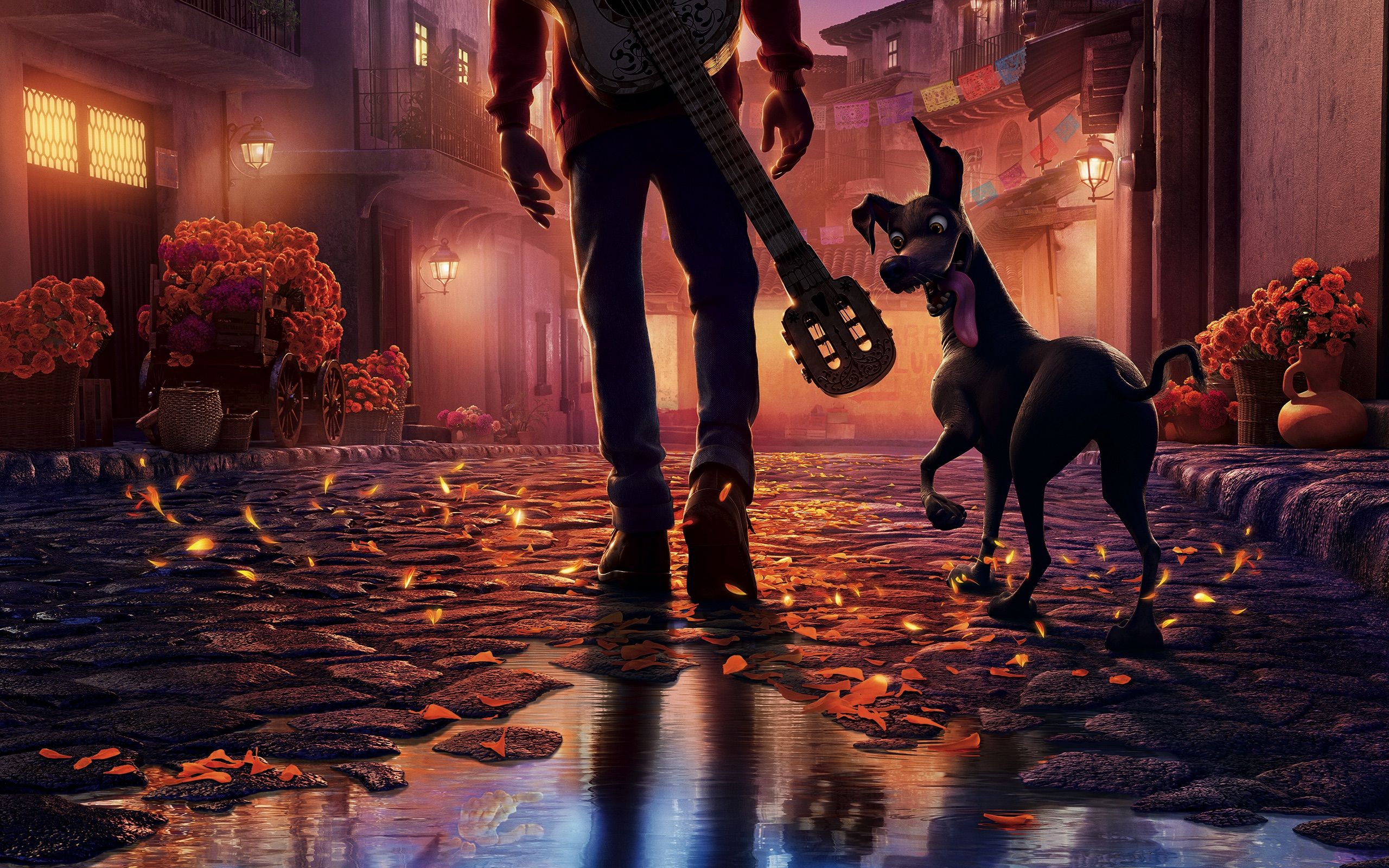 Coco Pixar, Miguel e cane Dante, film Pixar, 2560x1600 WQXGA, PC
