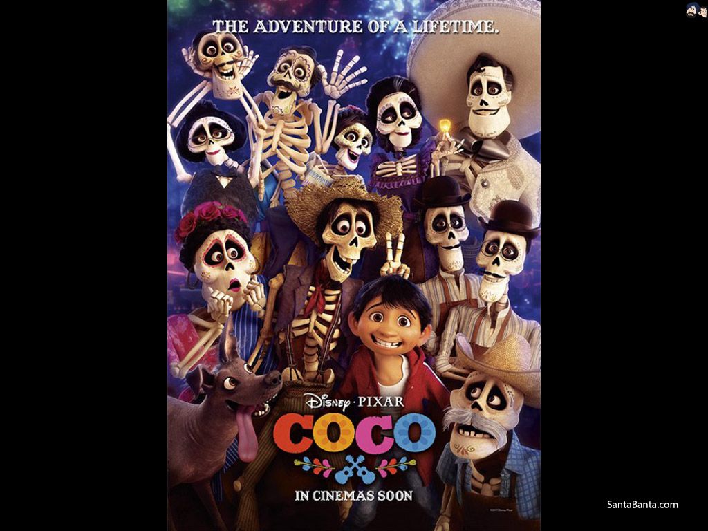 Poster film Coco Pixar, 1024x768 HD, Desktop