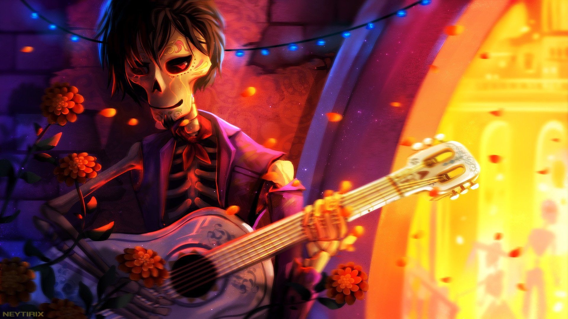 Miguel scheletro con chitarra, Coco, 1920x1080 1080p, PC Desktop