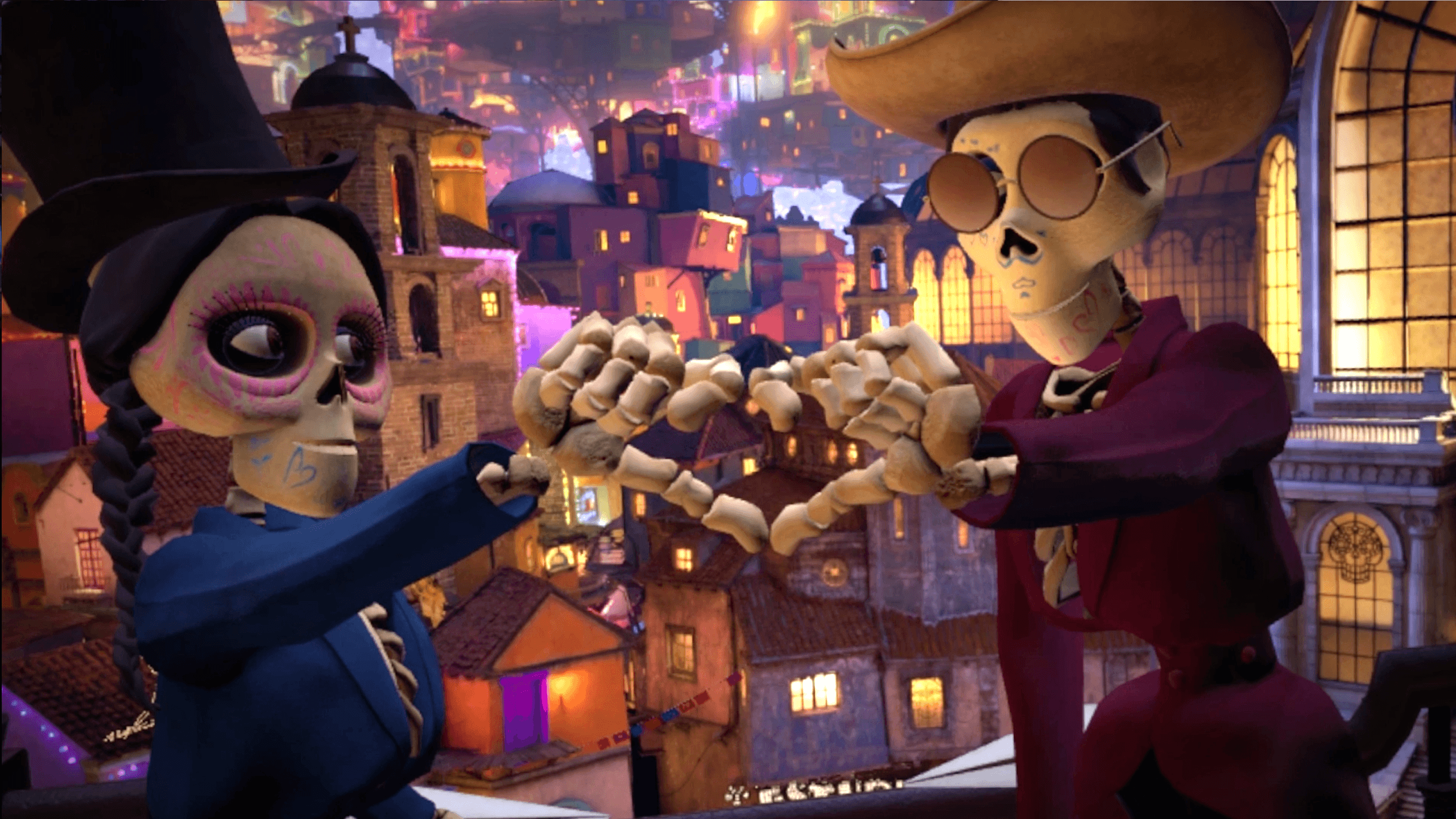Scheletri Coco Pixar, Terra dei Morti, 2560x1440 2K QHD, Monitor Gaming
