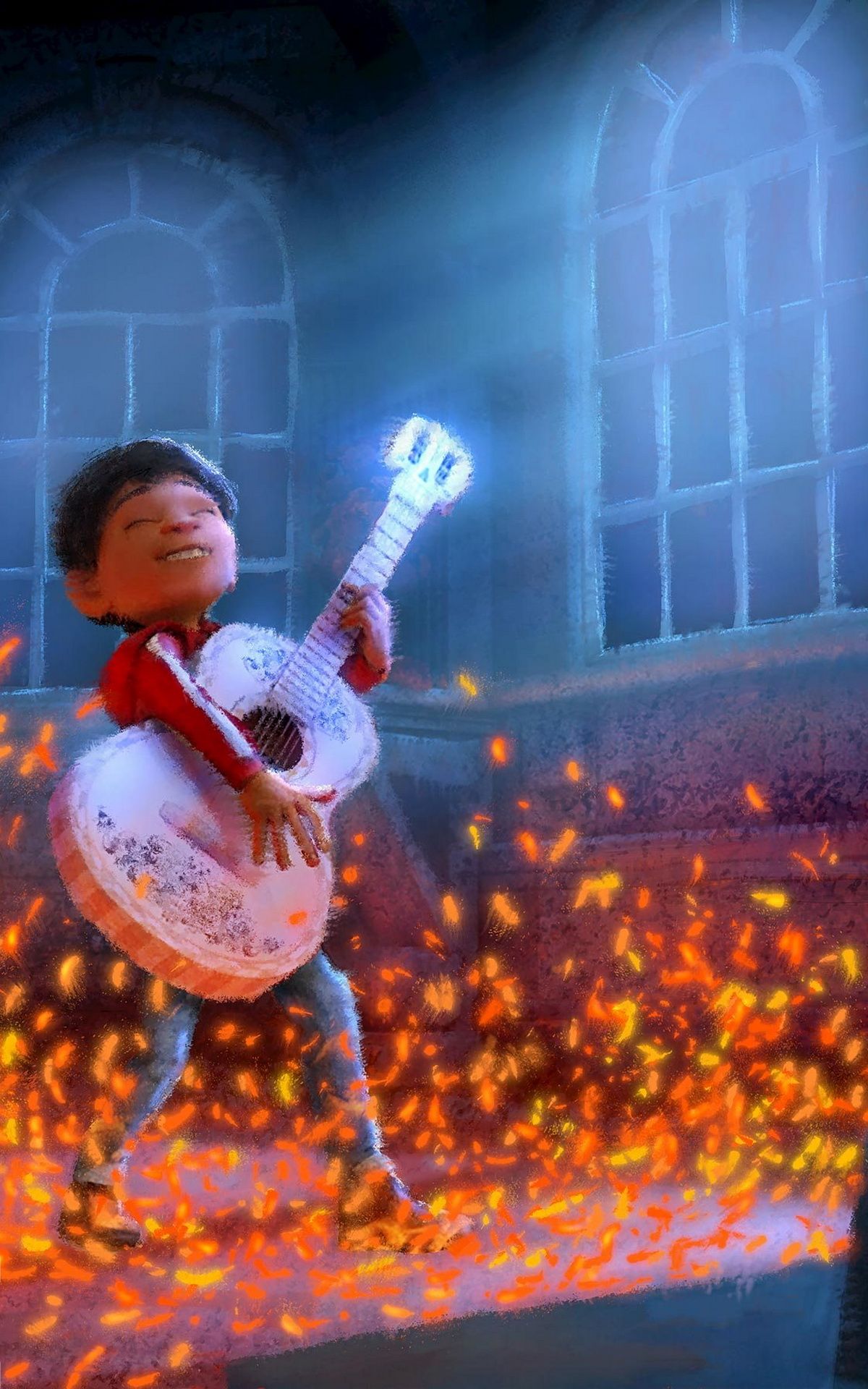 Miguel con chitarra Coco, 1200x1920 Verticale, Mobile